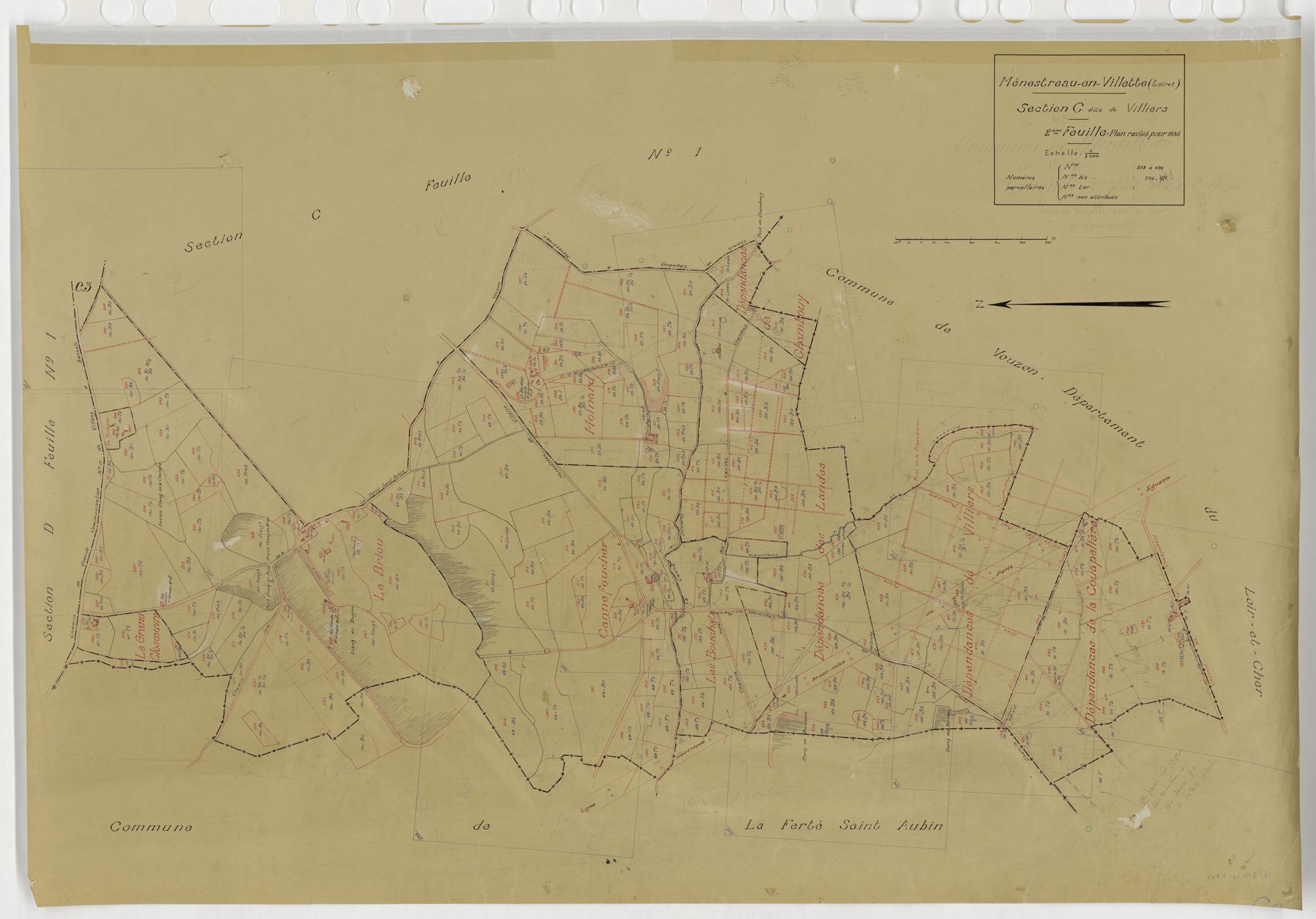 Ménestreau-en-Villette - Sections