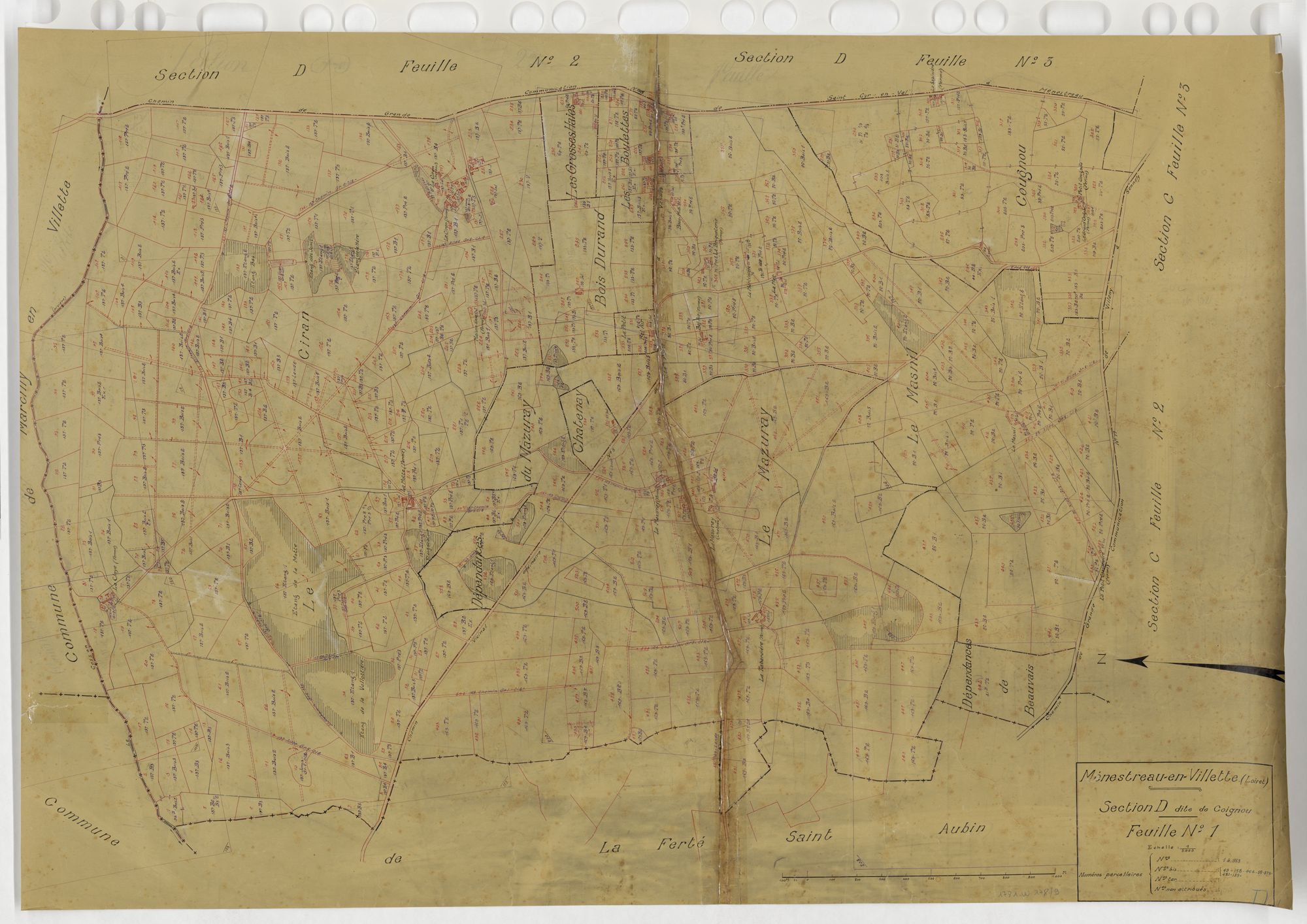 Ménestreau-en-Villette - Sections