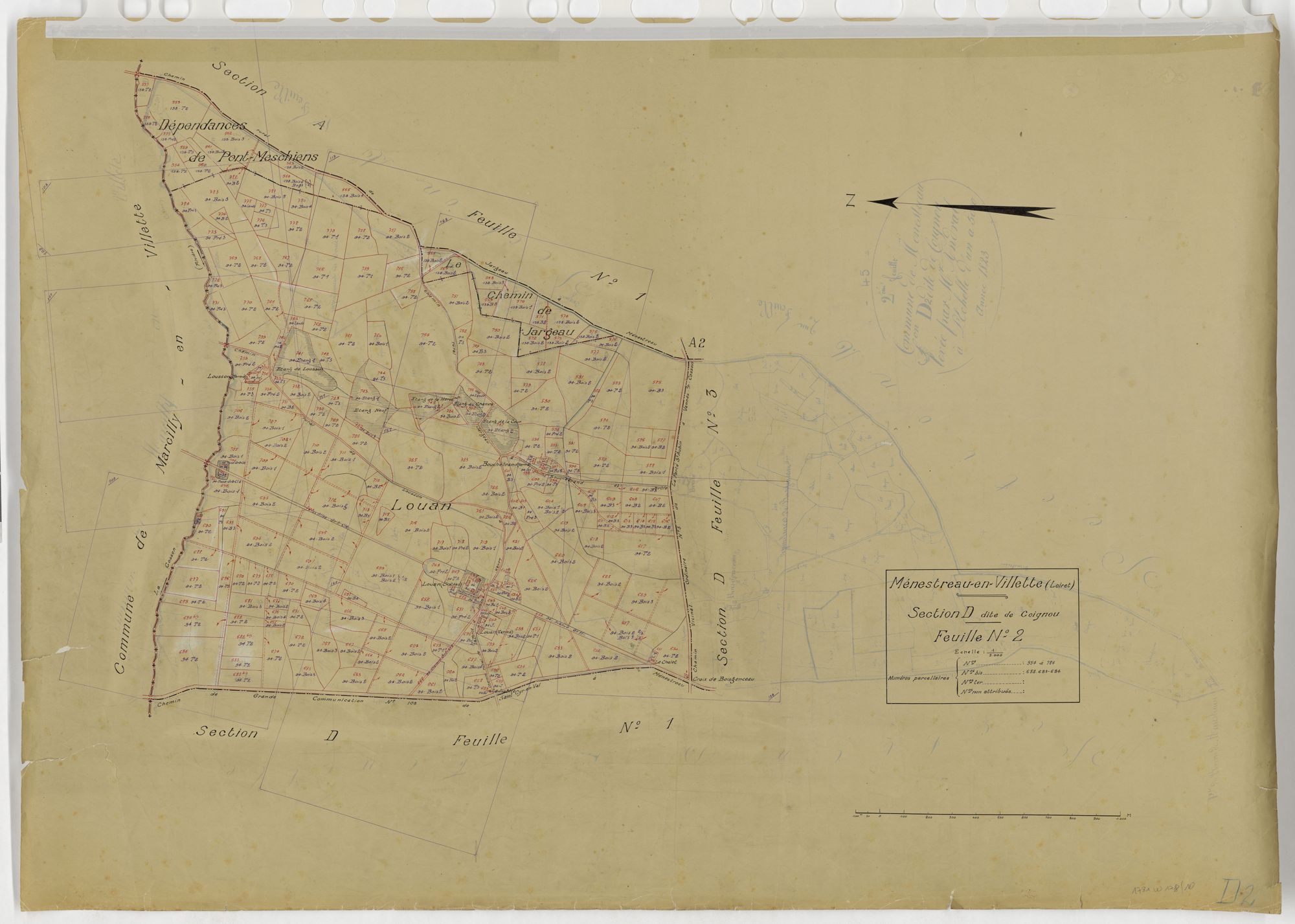 Ménestreau-en-Villette - Sections