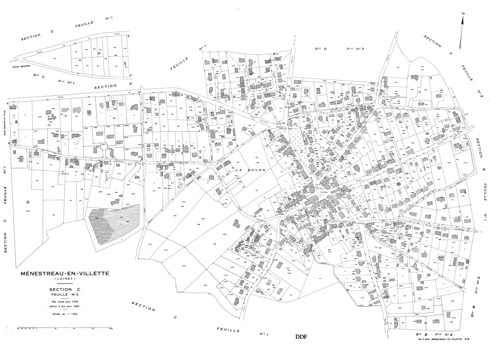 Ménestreau-en-Villette - Sections