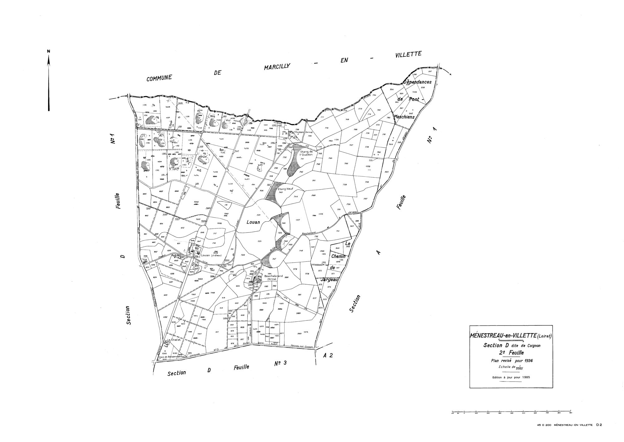 Ménestreau-en-Villette - Sections