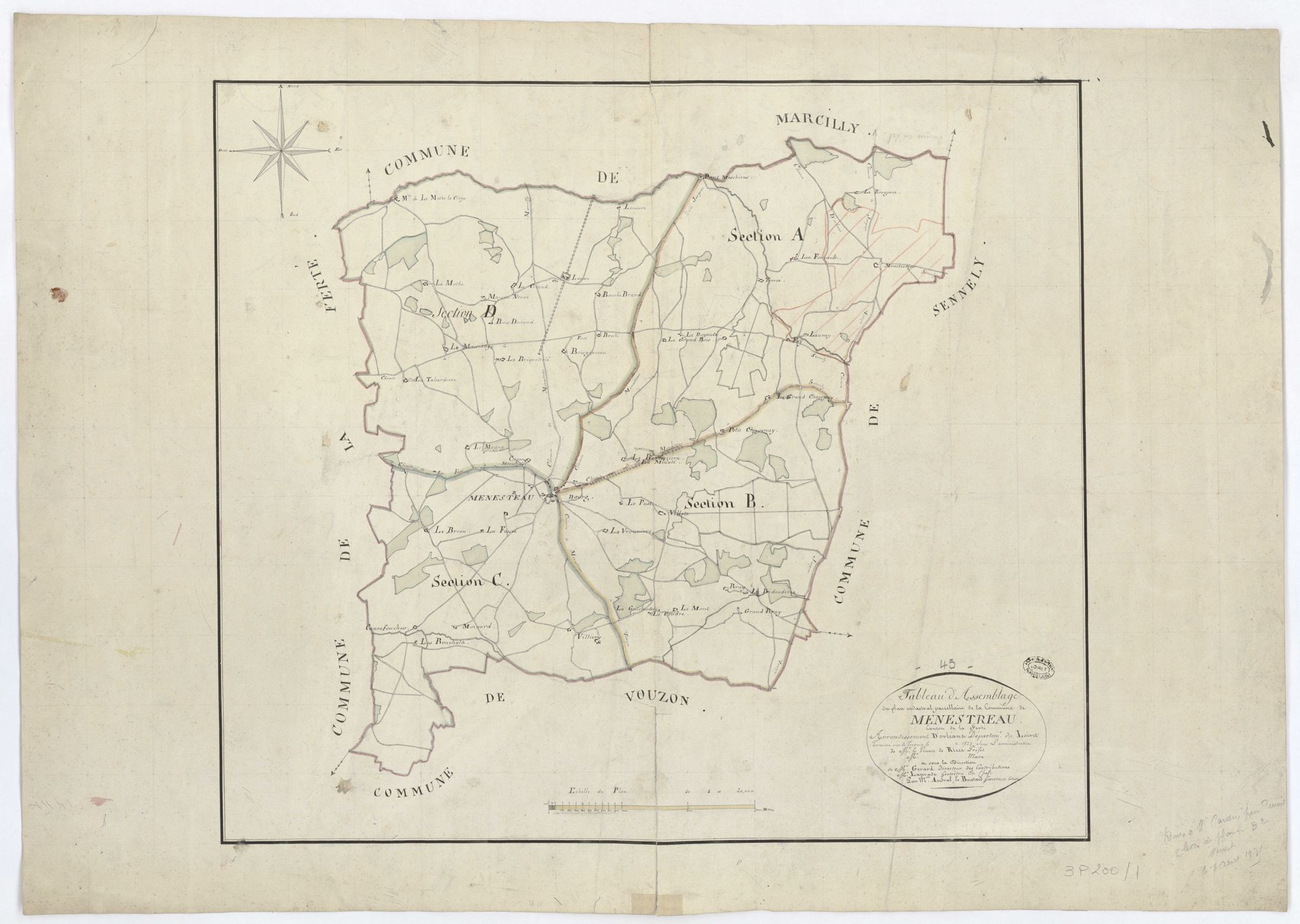 Ménestreau-en-Villette - Tableau d'assemblage