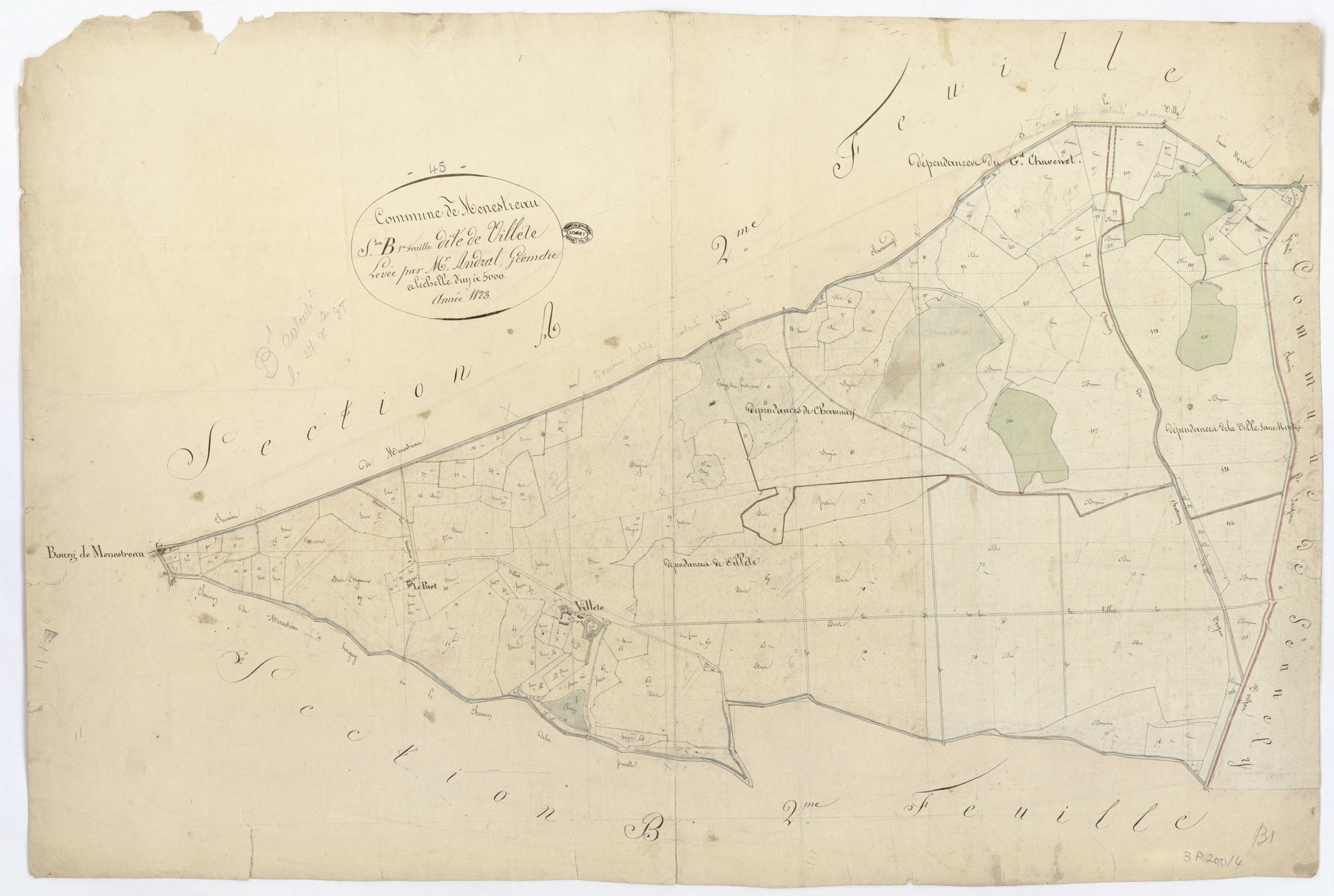 Ménestreau-en-Villette - Sections