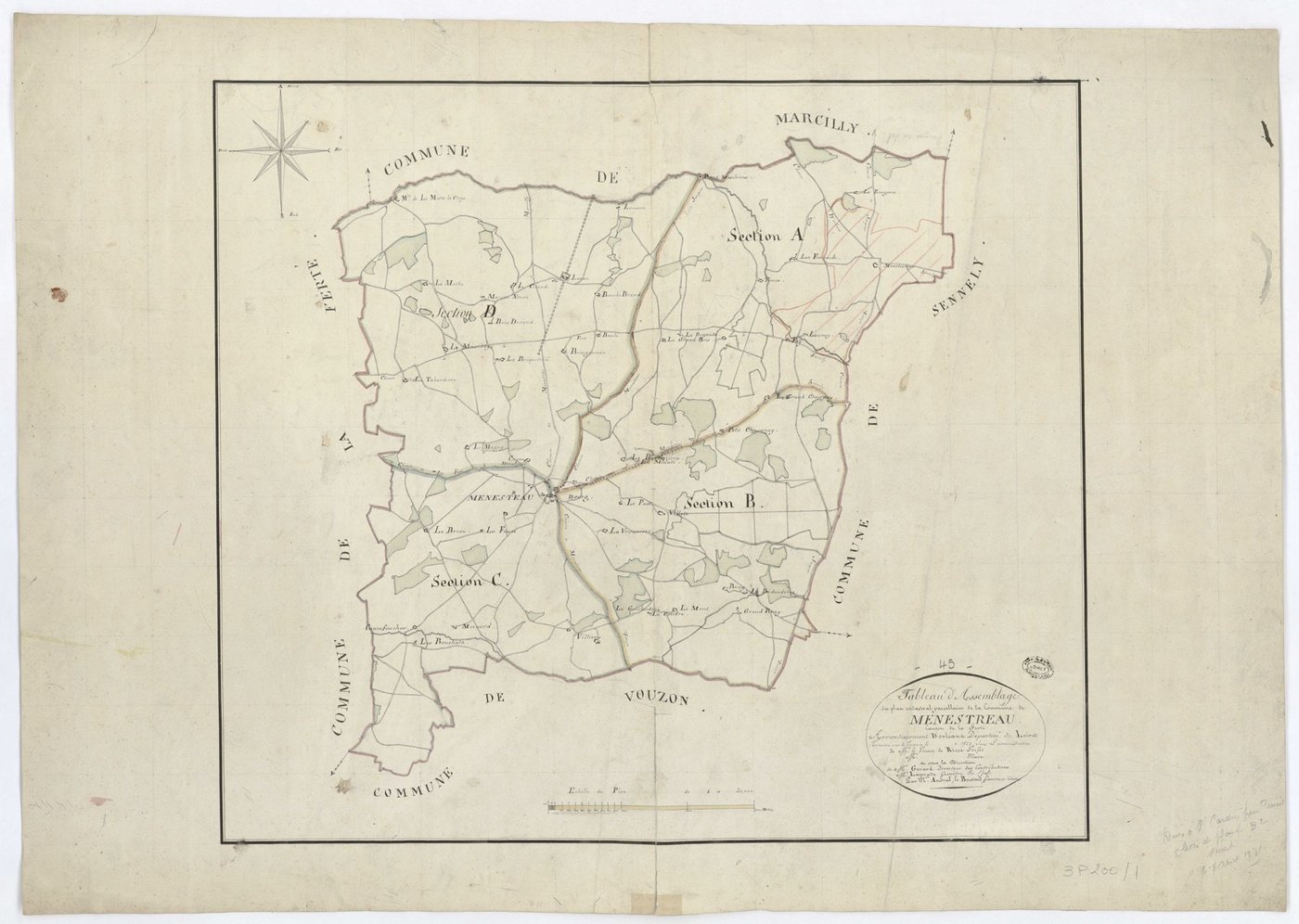 Ménestreau-en-Villette - Tableau d'assemblage