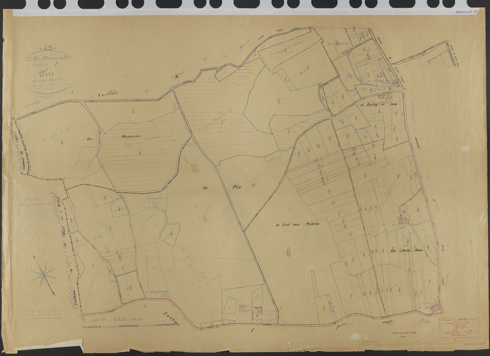 Mérinville - Sections