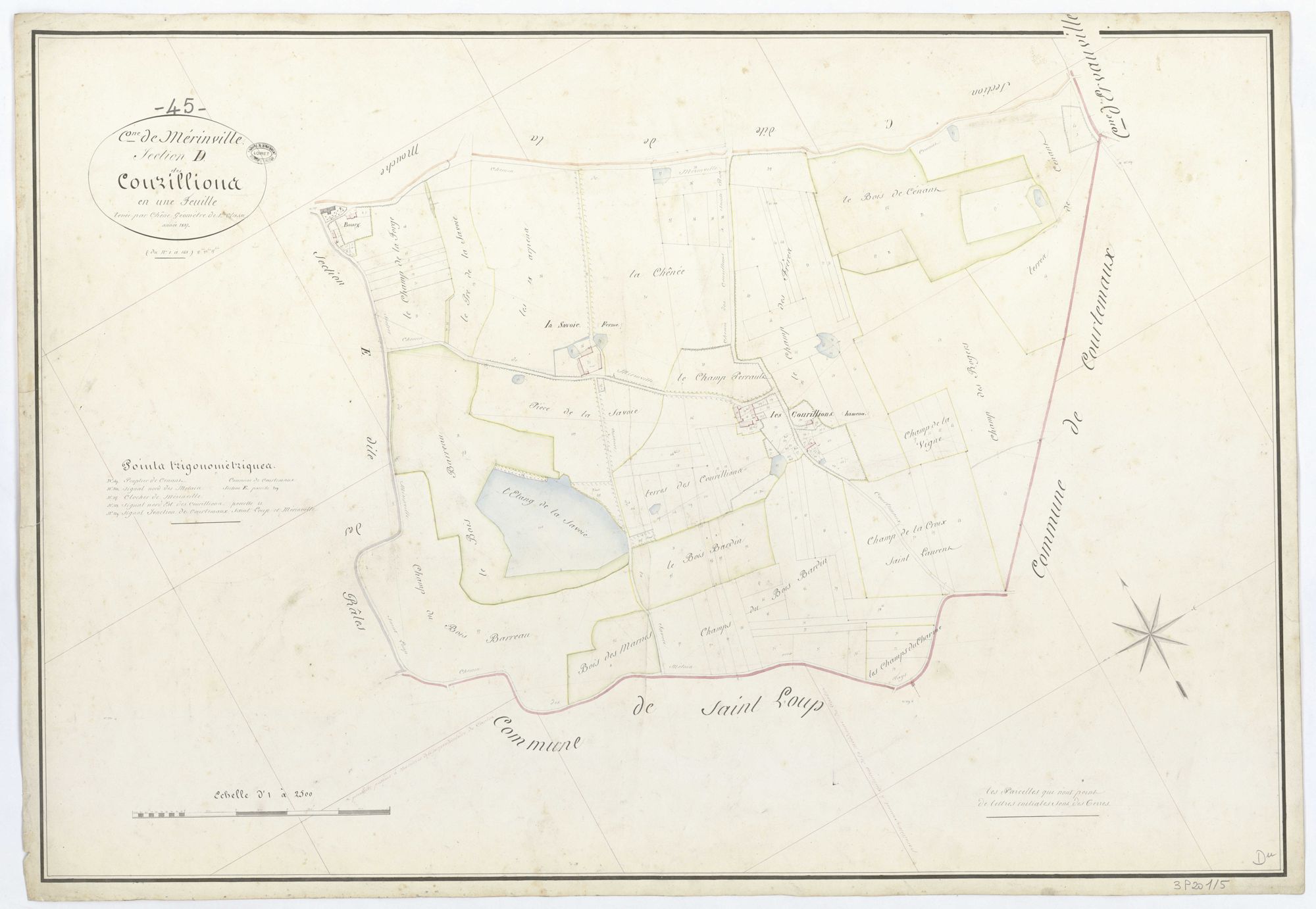 Mérinville - Sections