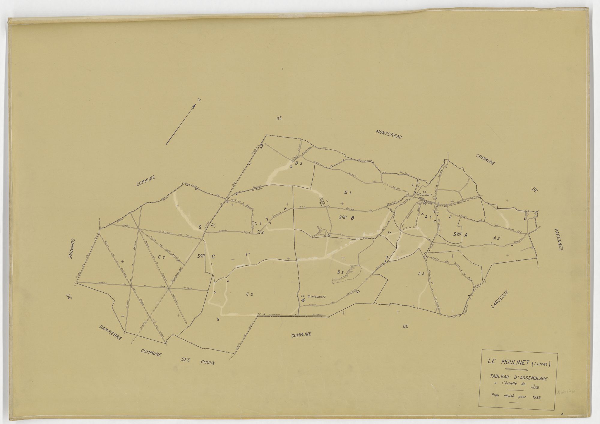 Le Moulinet-sur-Solin - Tableau d'assemblage