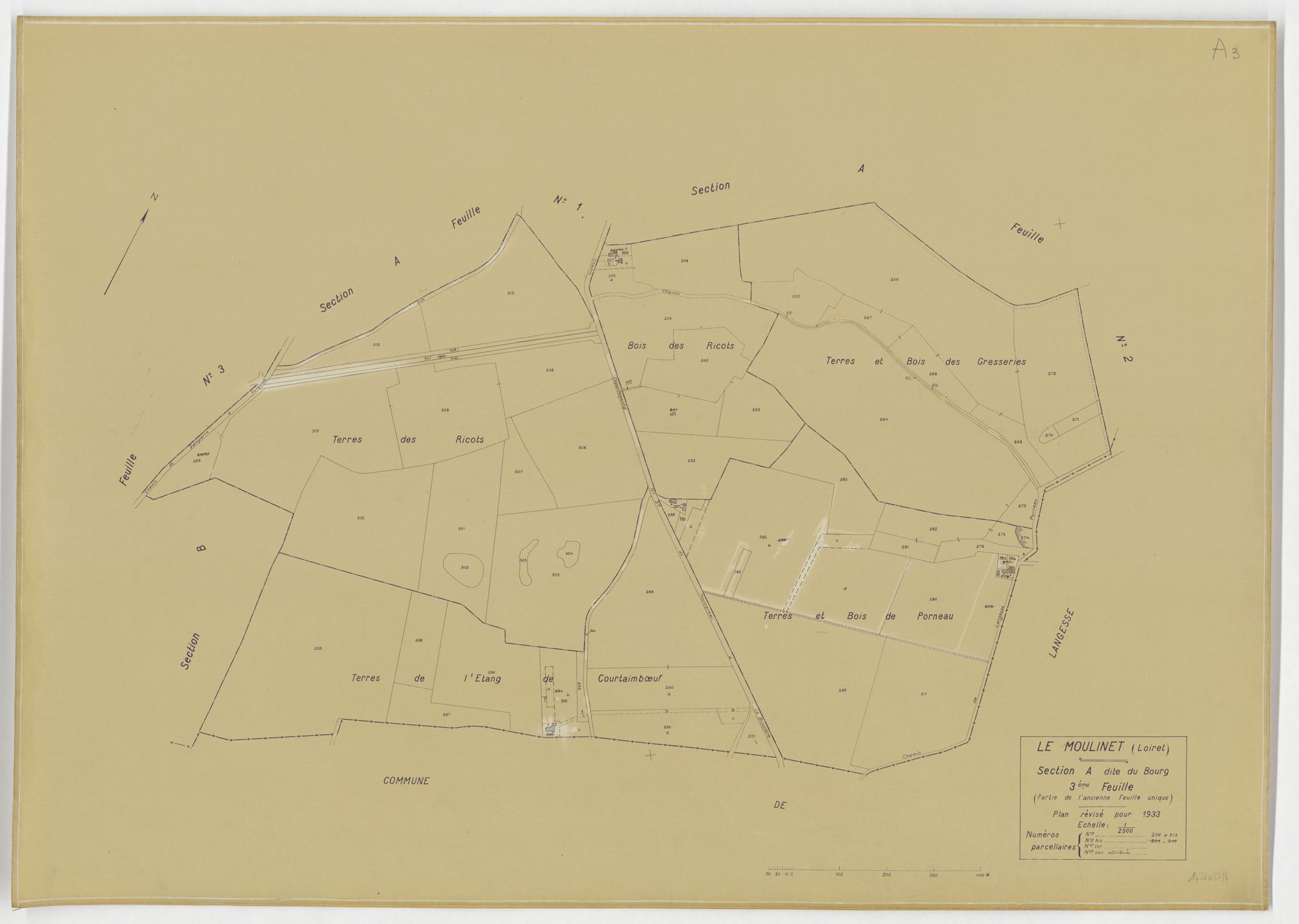 Le Moulinet-sur-Solin - Sections