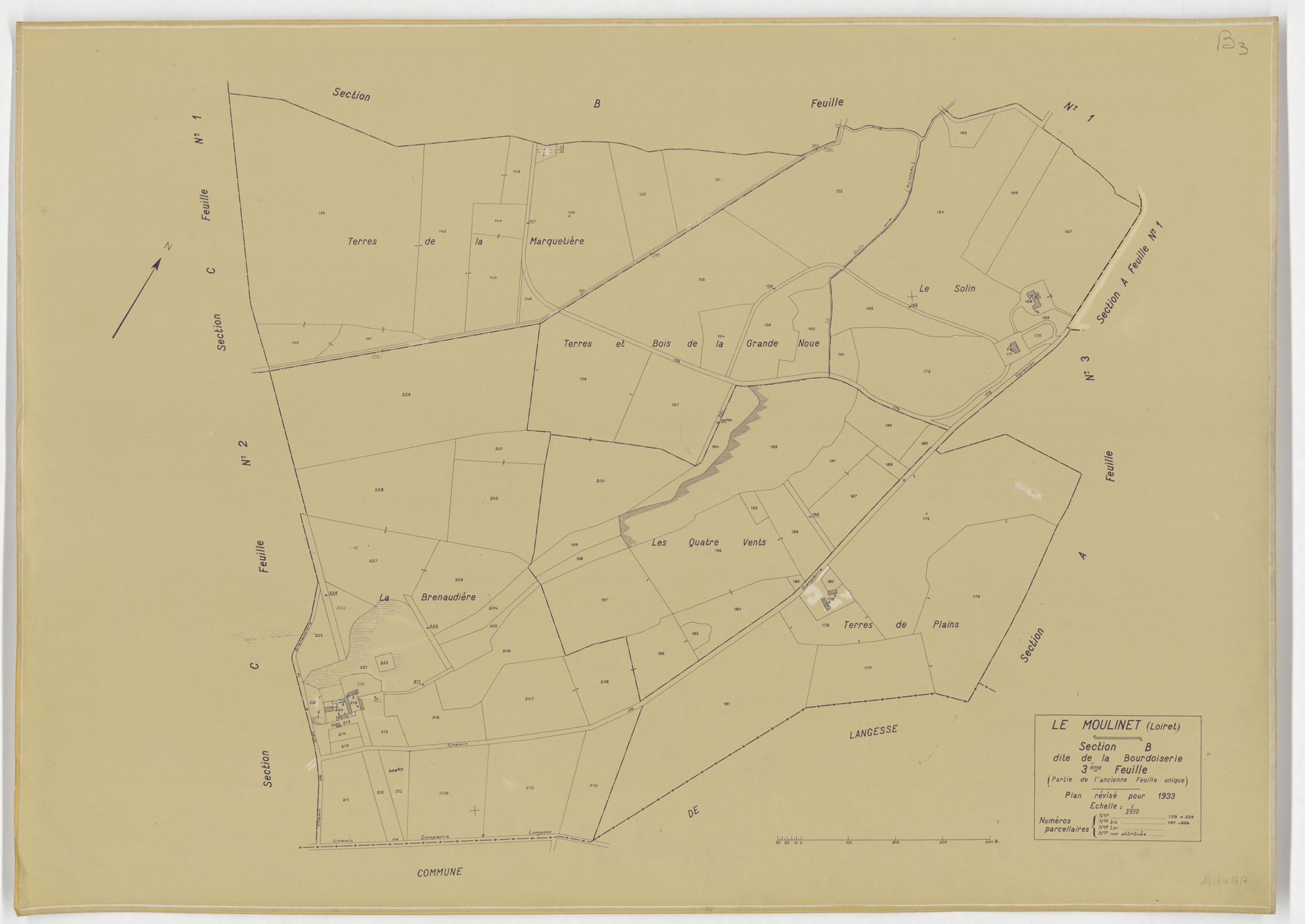 Le Moulinet-sur-Solin - Sections