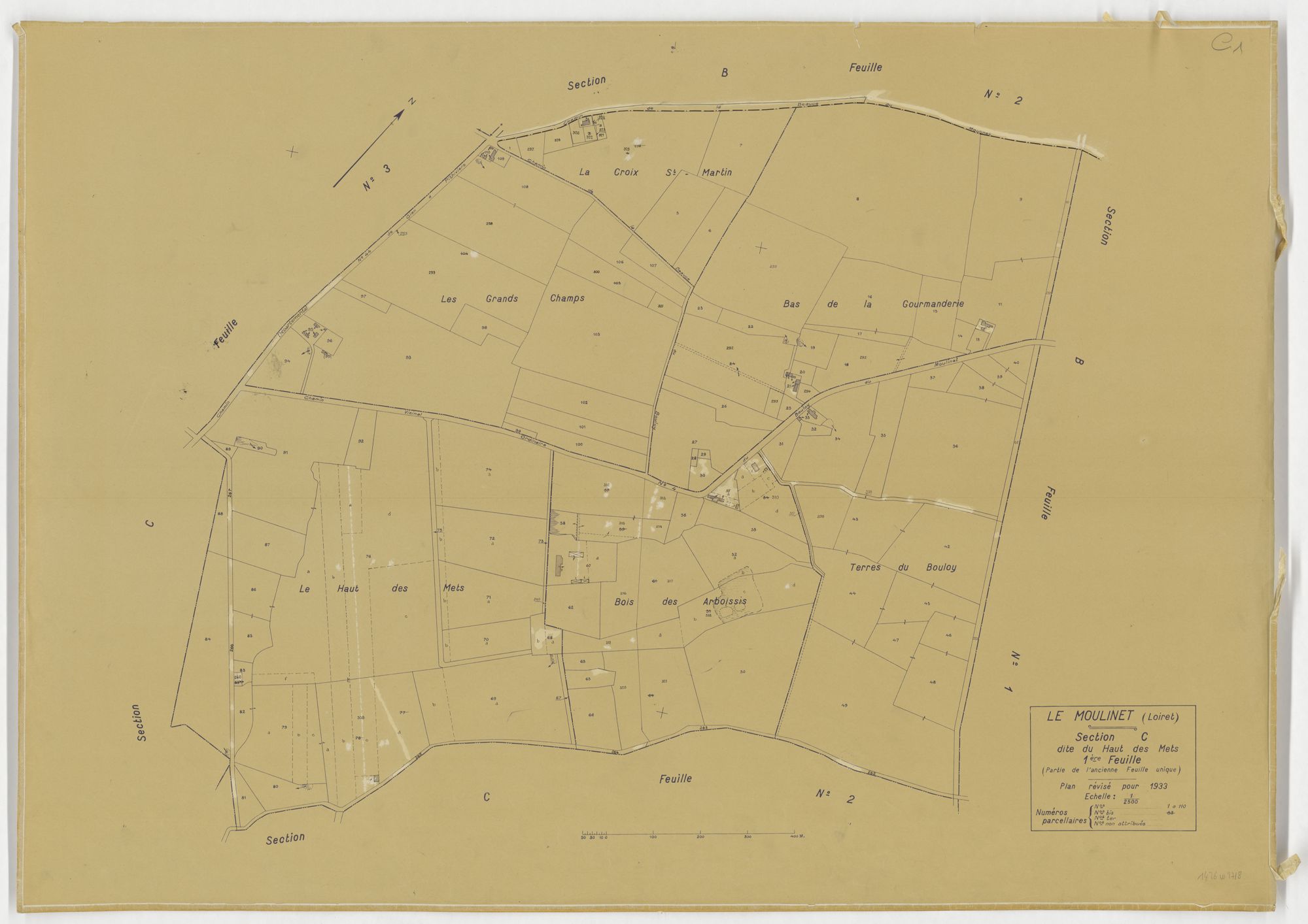 Le Moulinet-sur-Solin - Sections