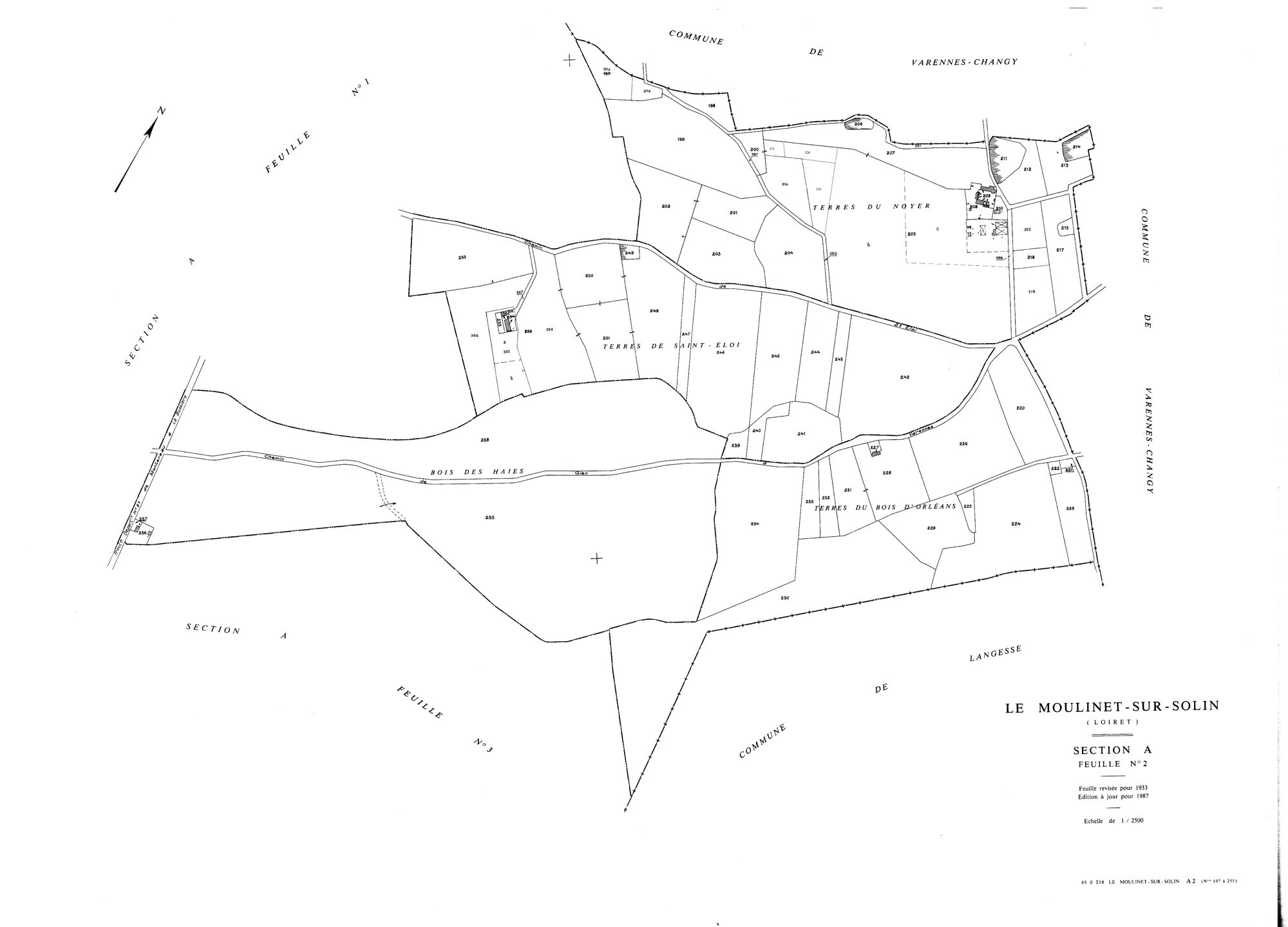 Le Moulinet-sur-Solin - Sections