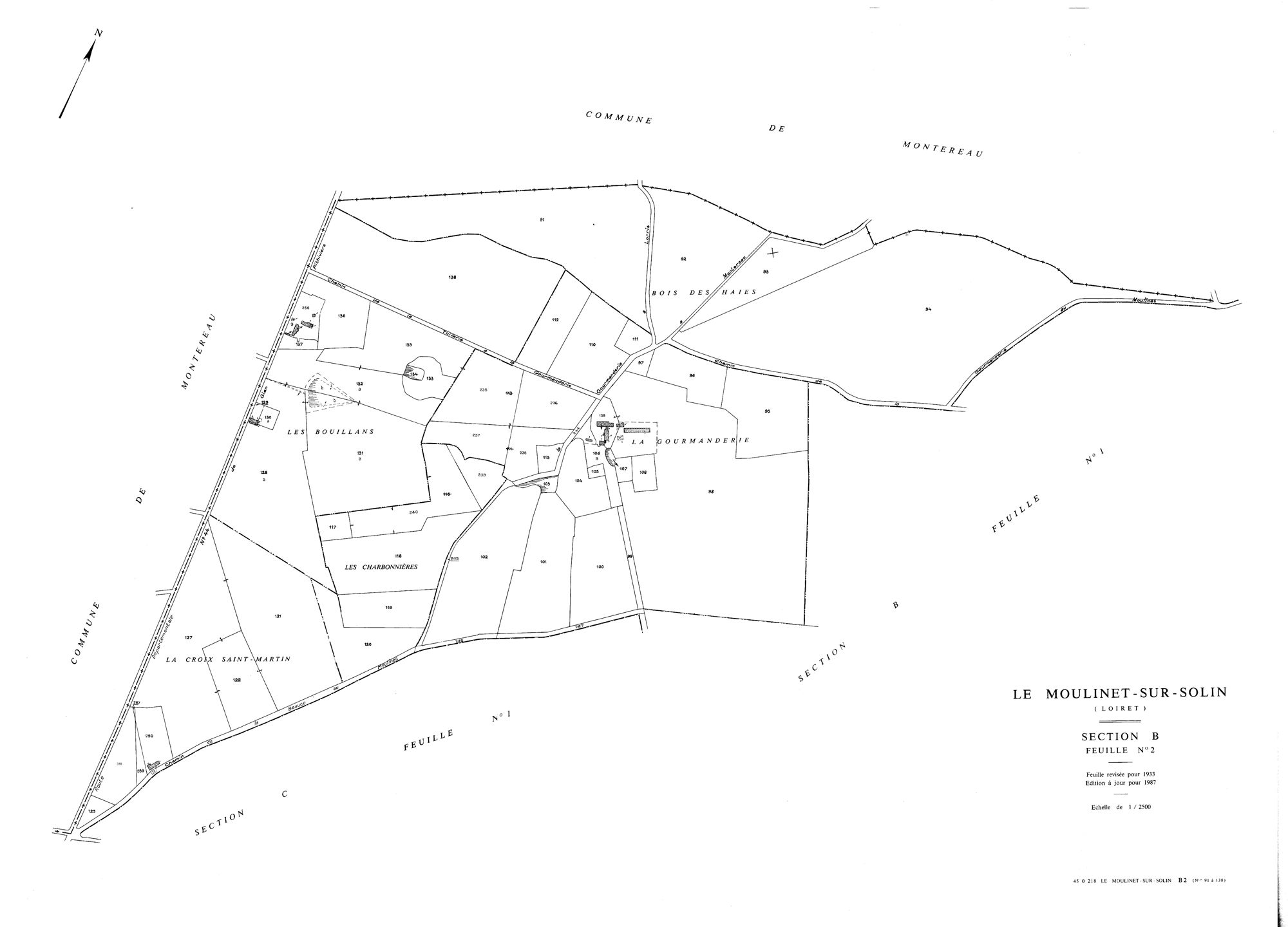 Le Moulinet-sur-Solin - Sections