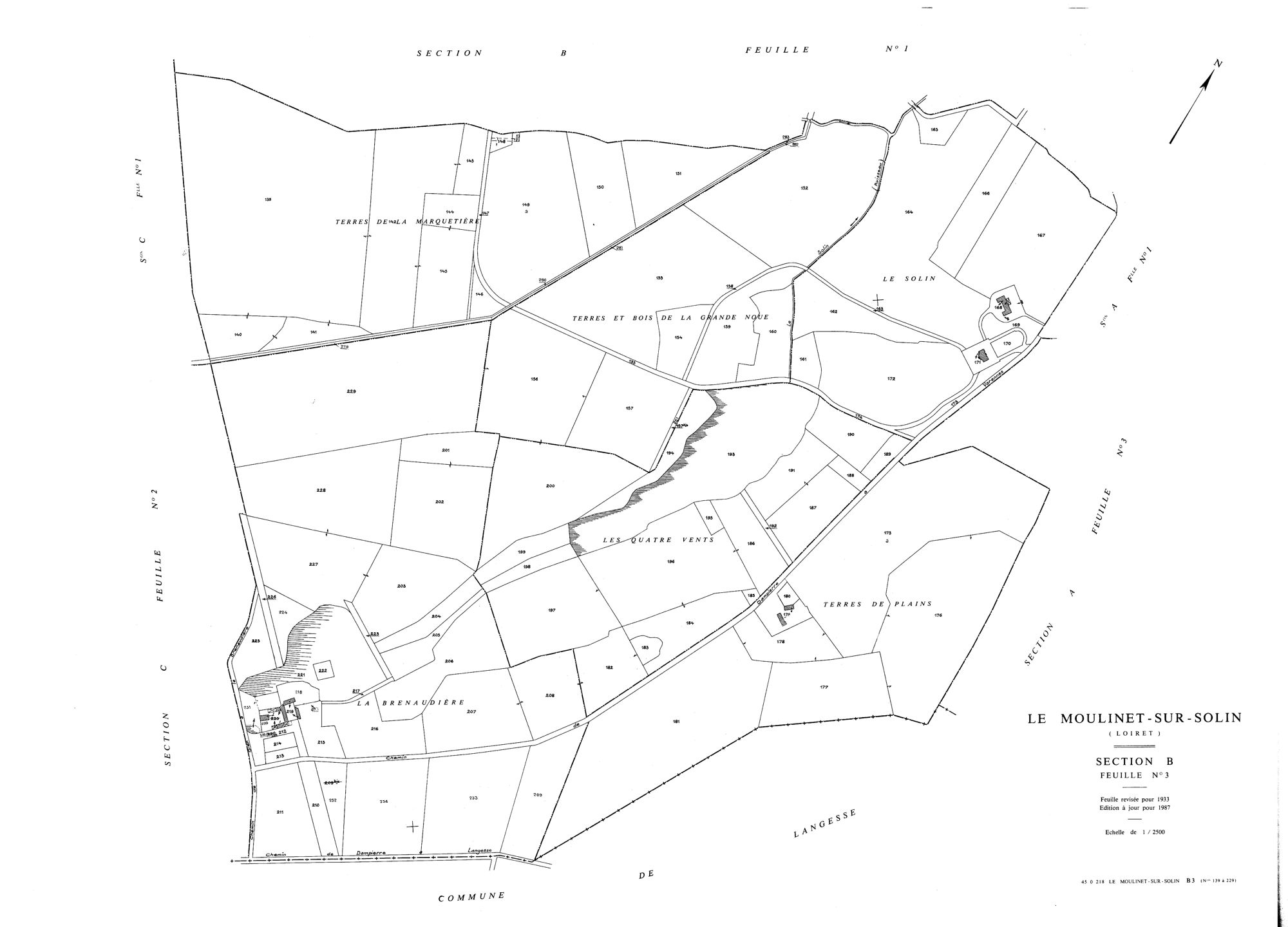 Le Moulinet-sur-Solin - Sections