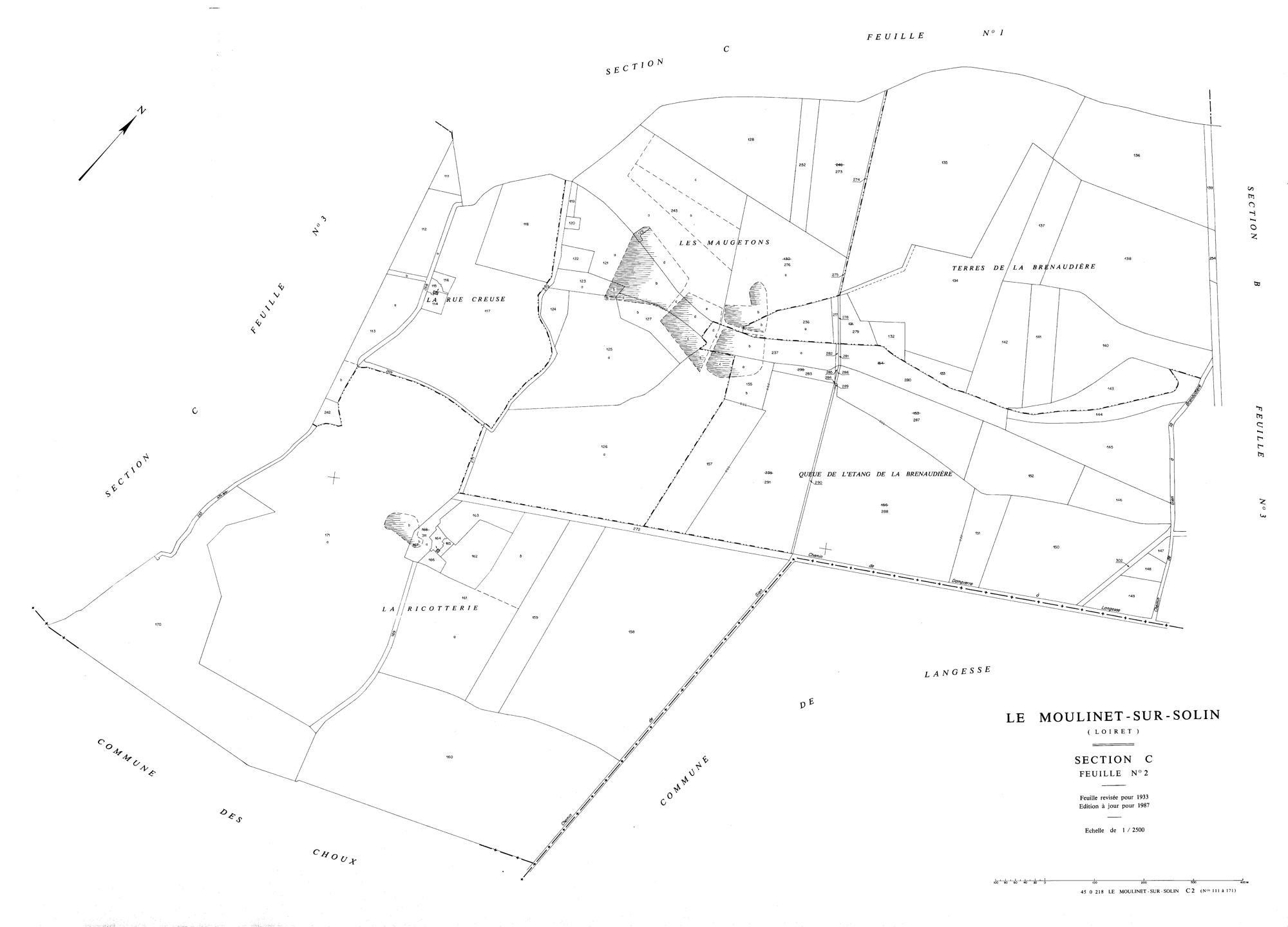 Le Moulinet-sur-Solin - Sections
