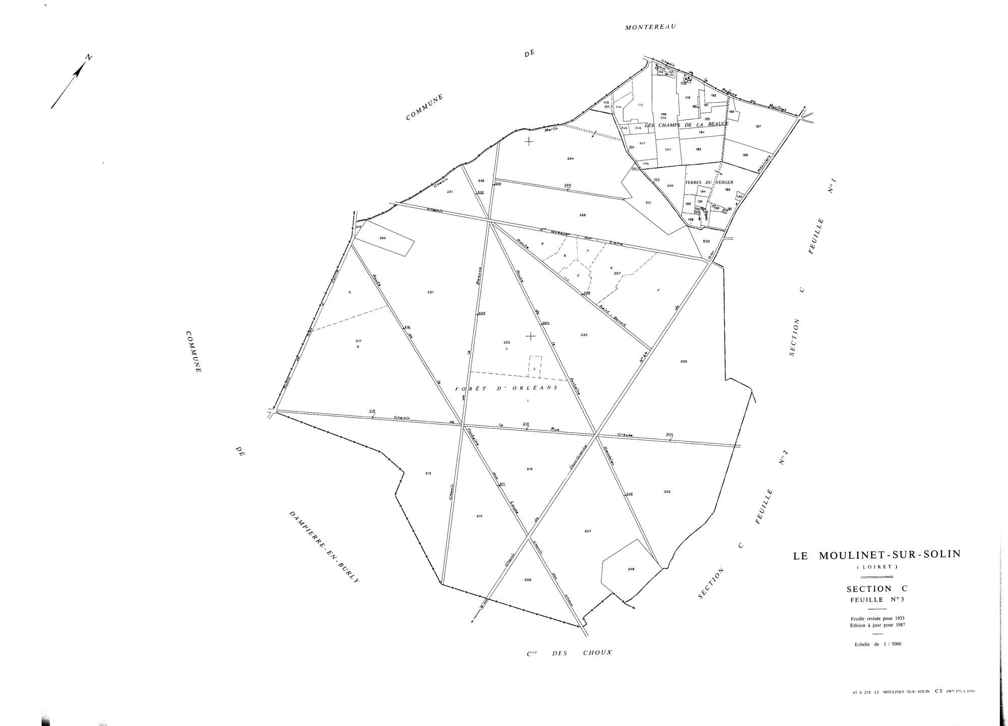 Le Moulinet-sur-Solin - Sections