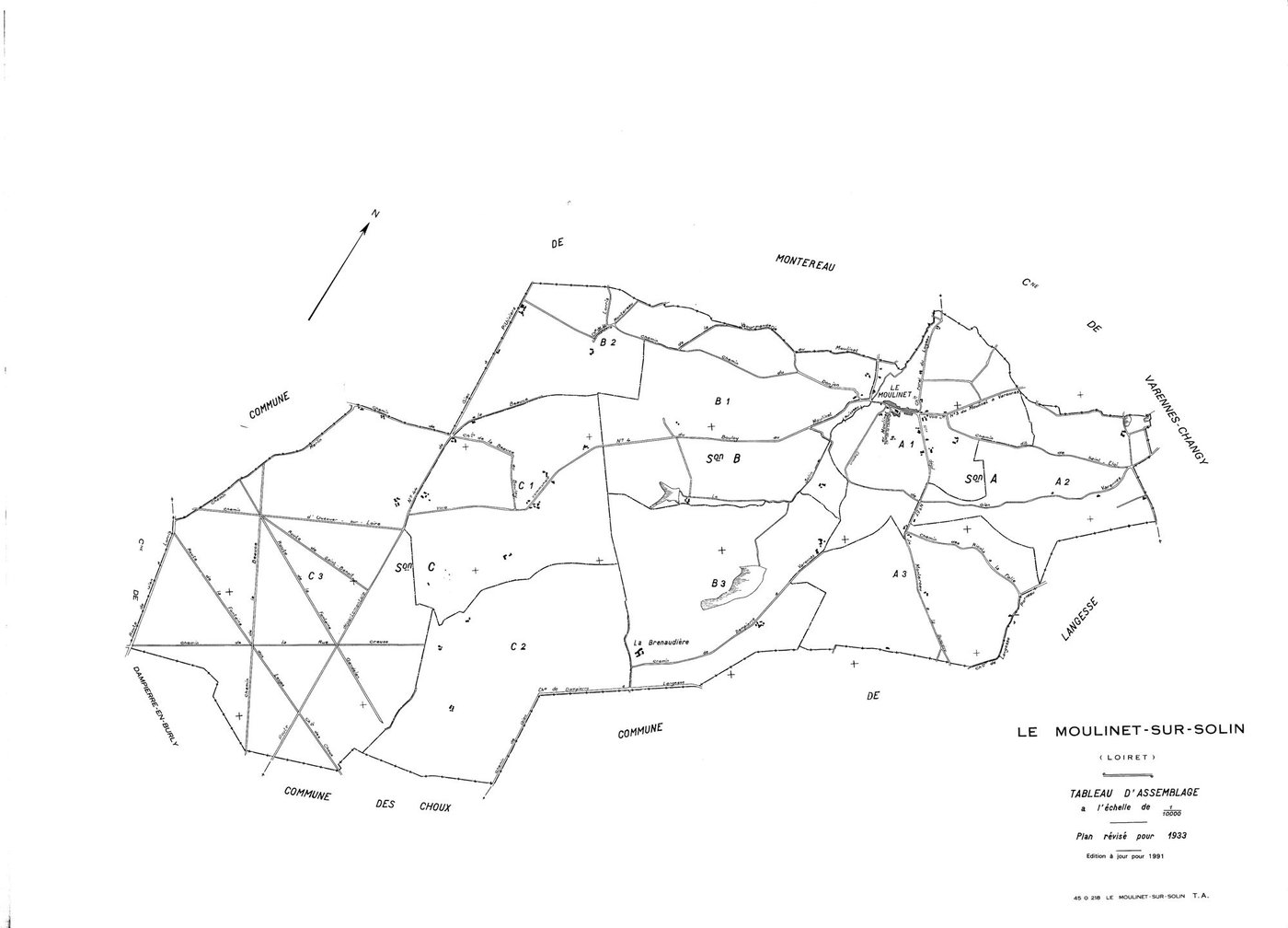 Le Moulinet-sur-Solin - Tableau d'assemblage