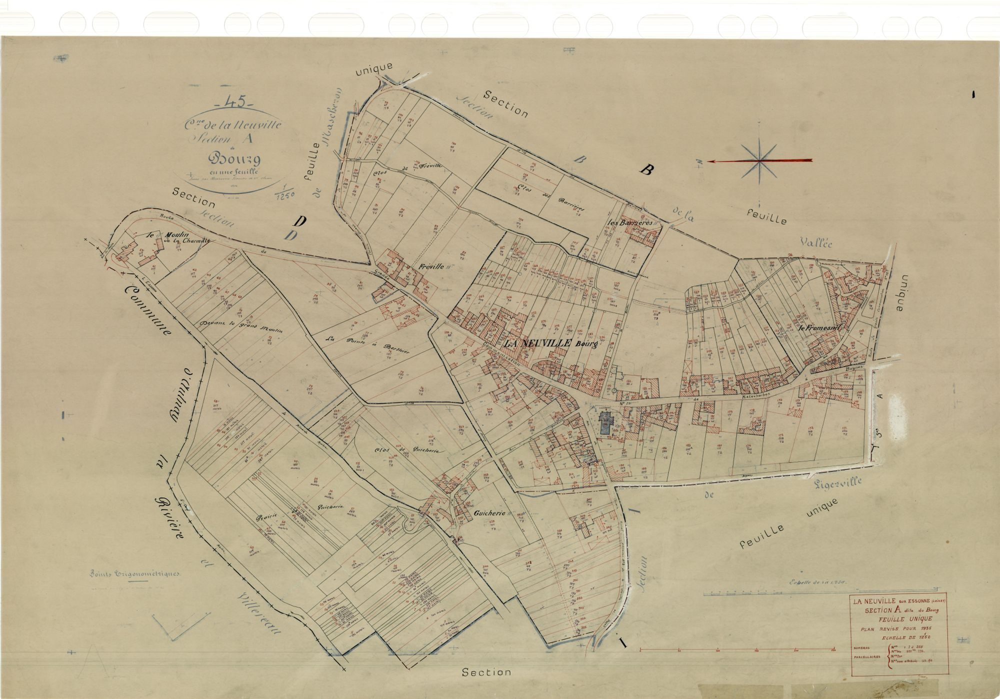 La Neuville-sur-Essonne - Sections