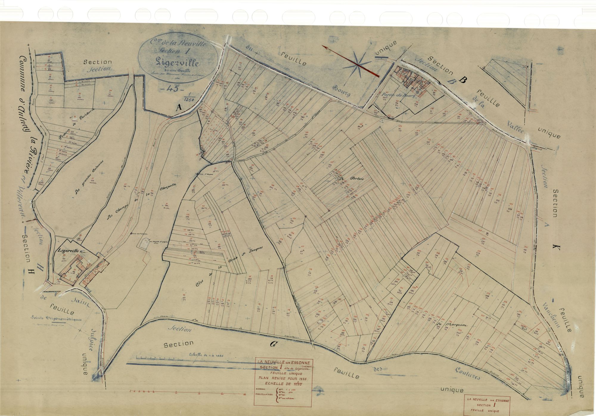 La Neuville-sur-Essonne - Sections