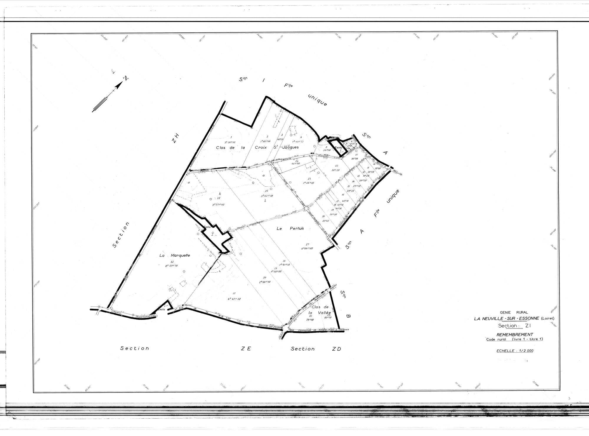 La Neuville-sur-Essonne - Sections