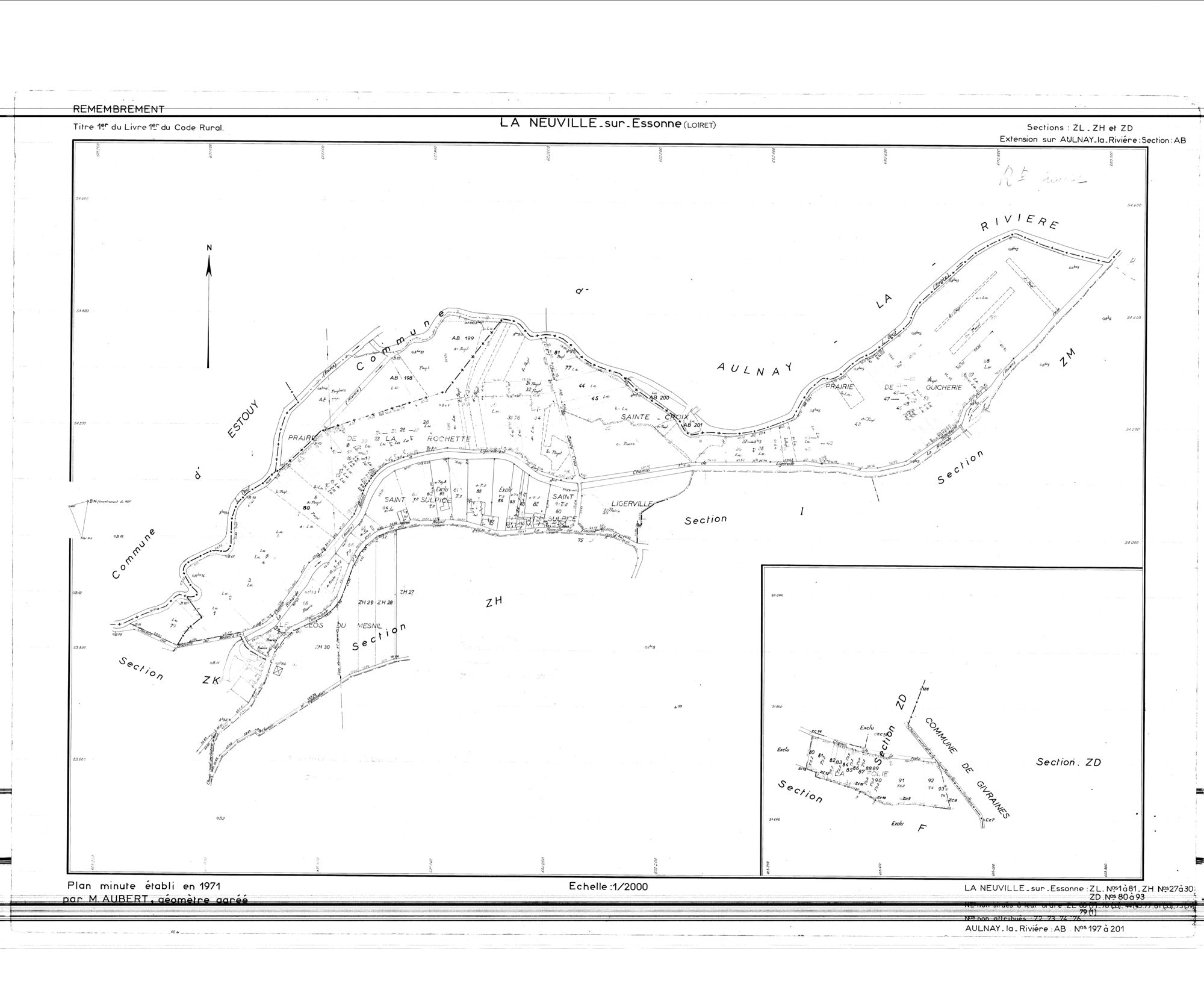 La Neuville-sur-Essonne - Sections