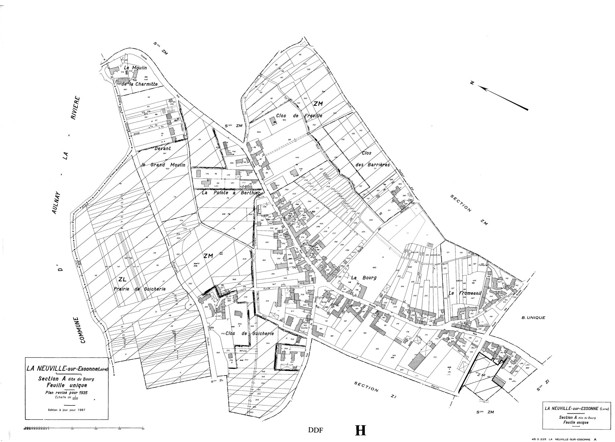 La Neuville-sur-Essonne - Sections