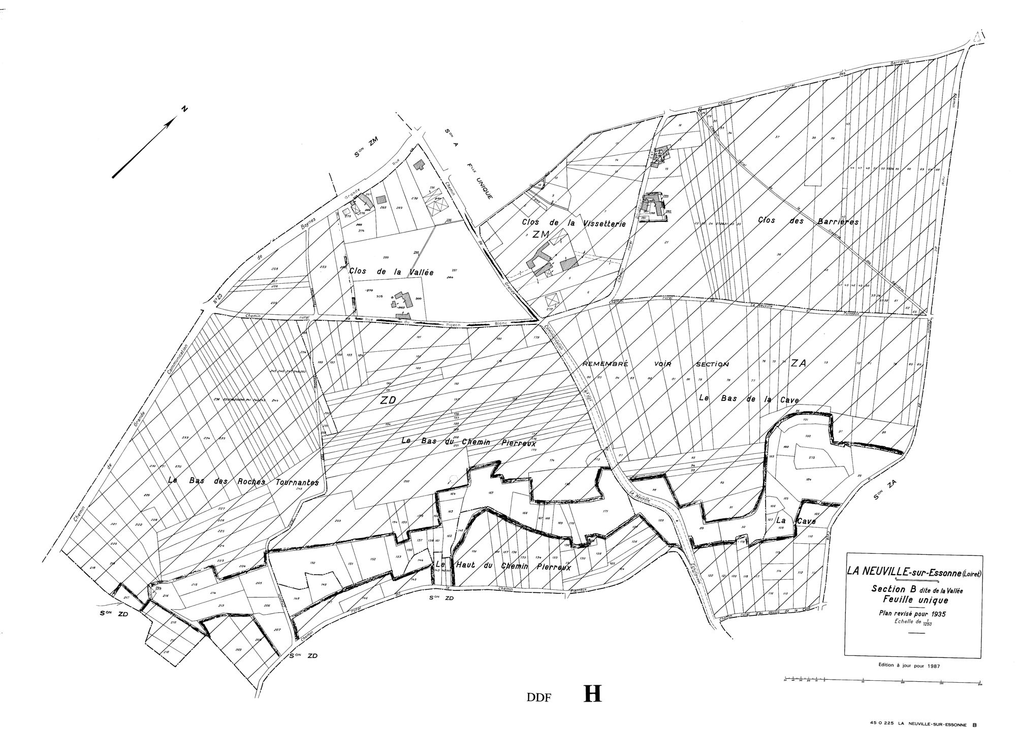La Neuville-sur-Essonne - Sections