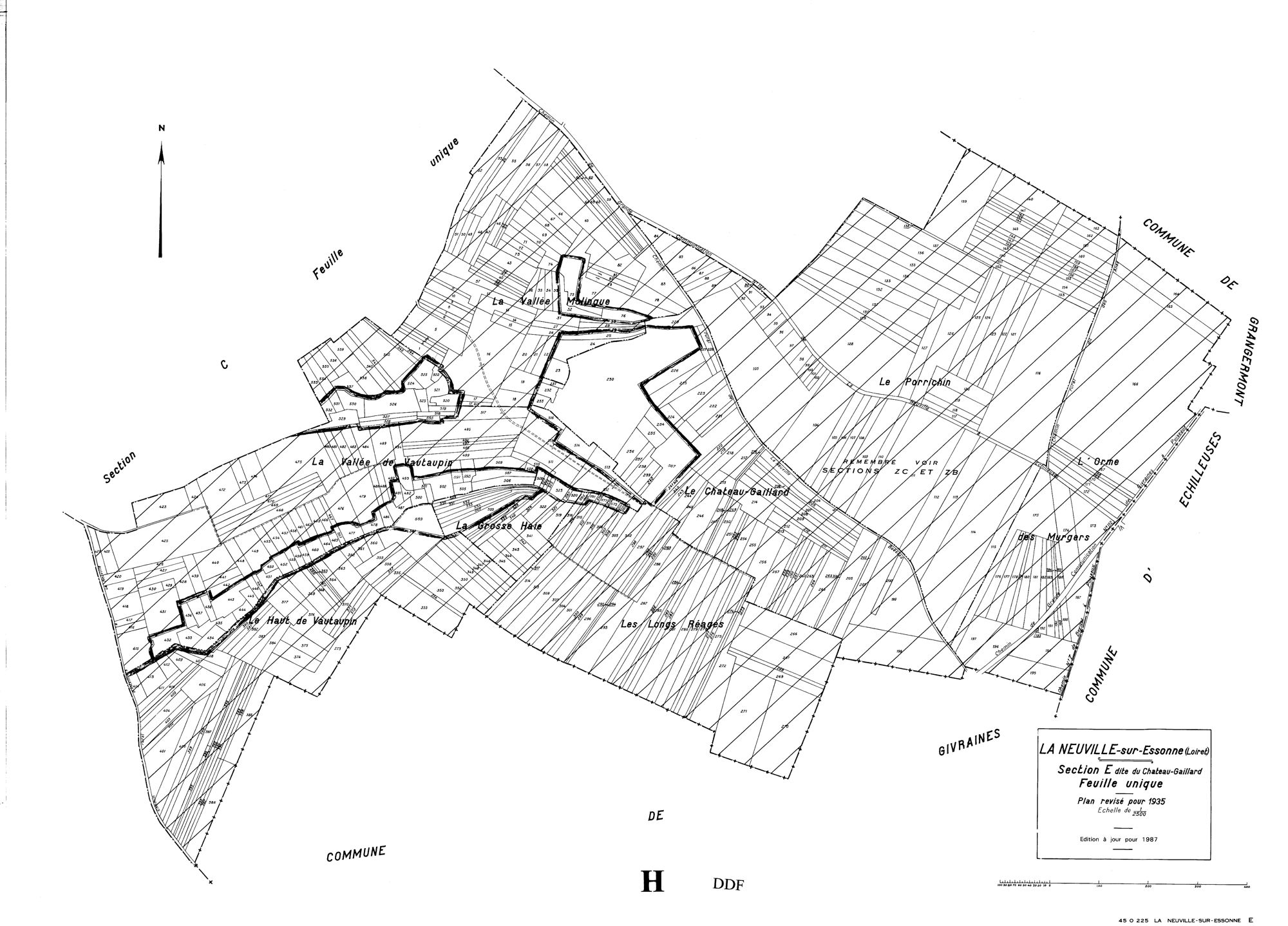 La Neuville-sur-Essonne - Sections
