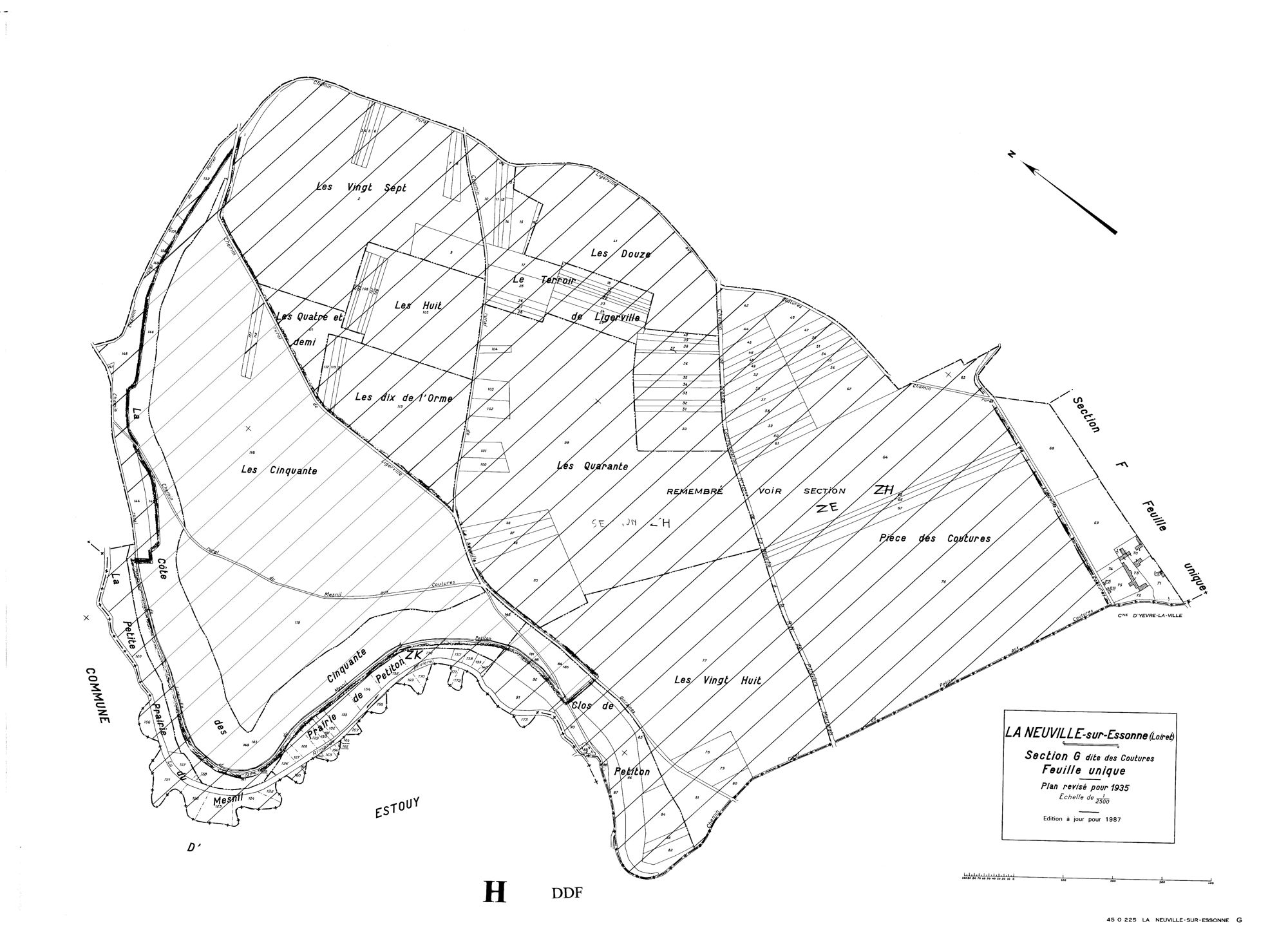 La Neuville-sur-Essonne - Sections