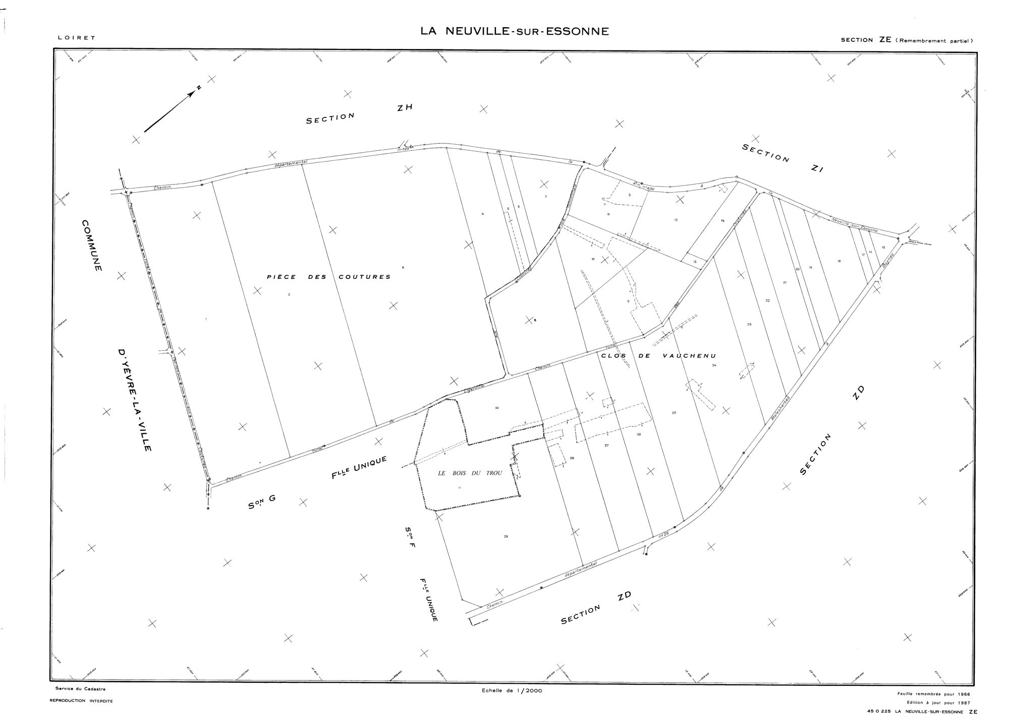 La Neuville-sur-Essonne - Sections