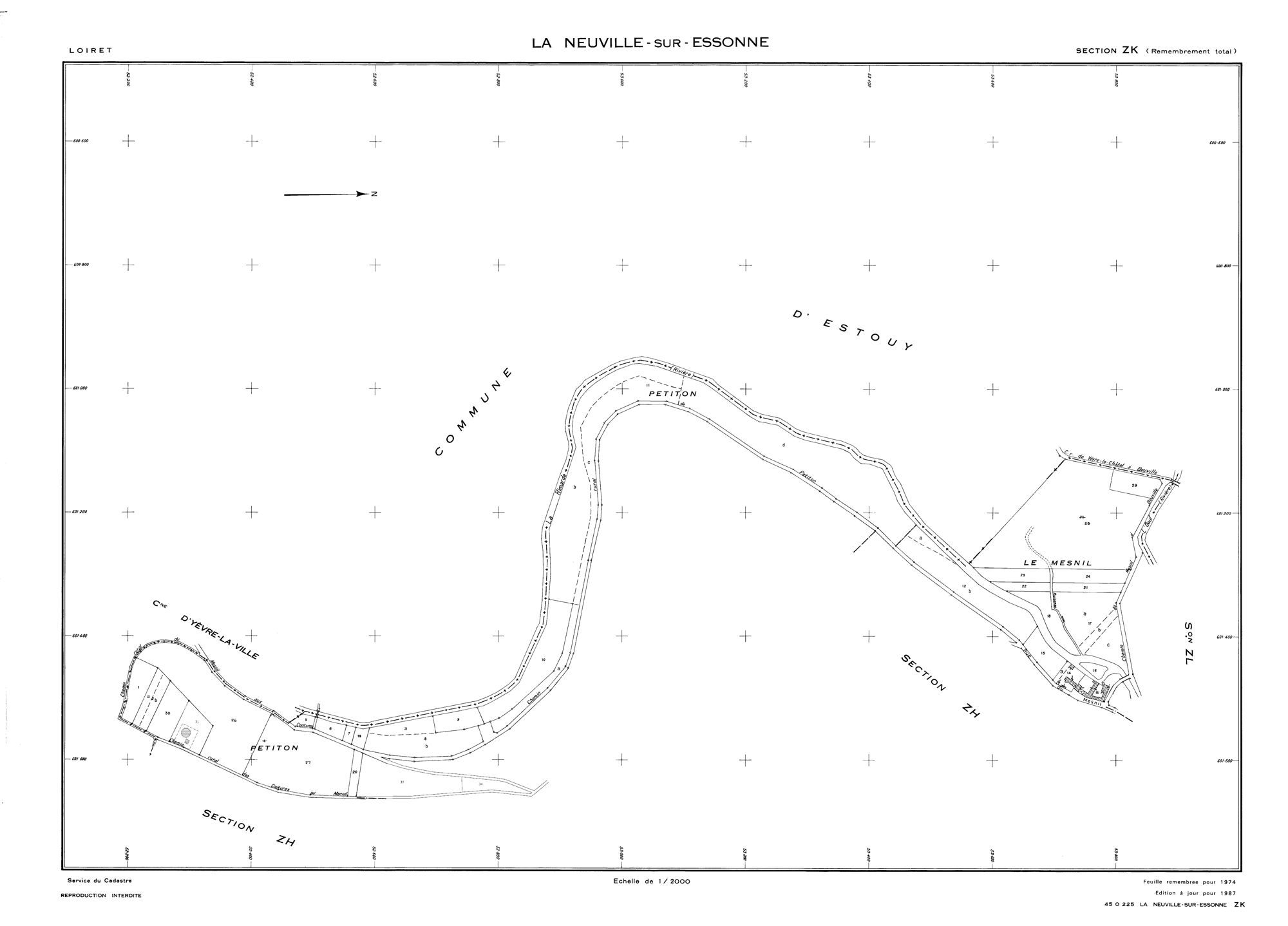 La Neuville-sur-Essonne - Sections