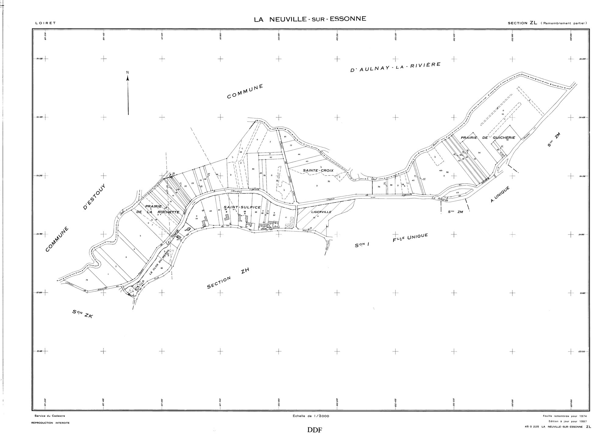 La Neuville-sur-Essonne - Sections