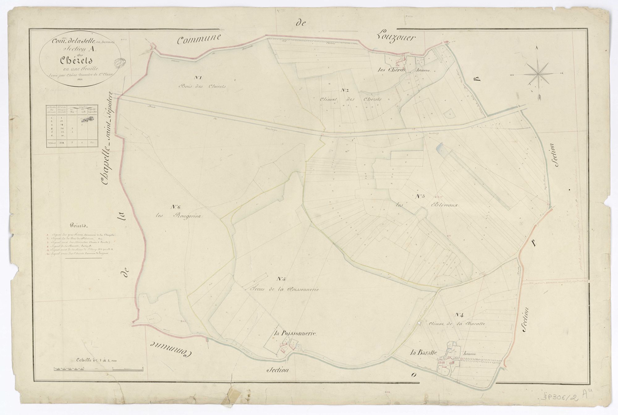 La Selle-en-Hermoy - Sections