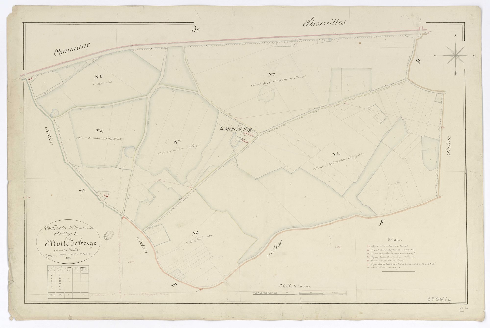 La Selle-en-Hermoy - Sections