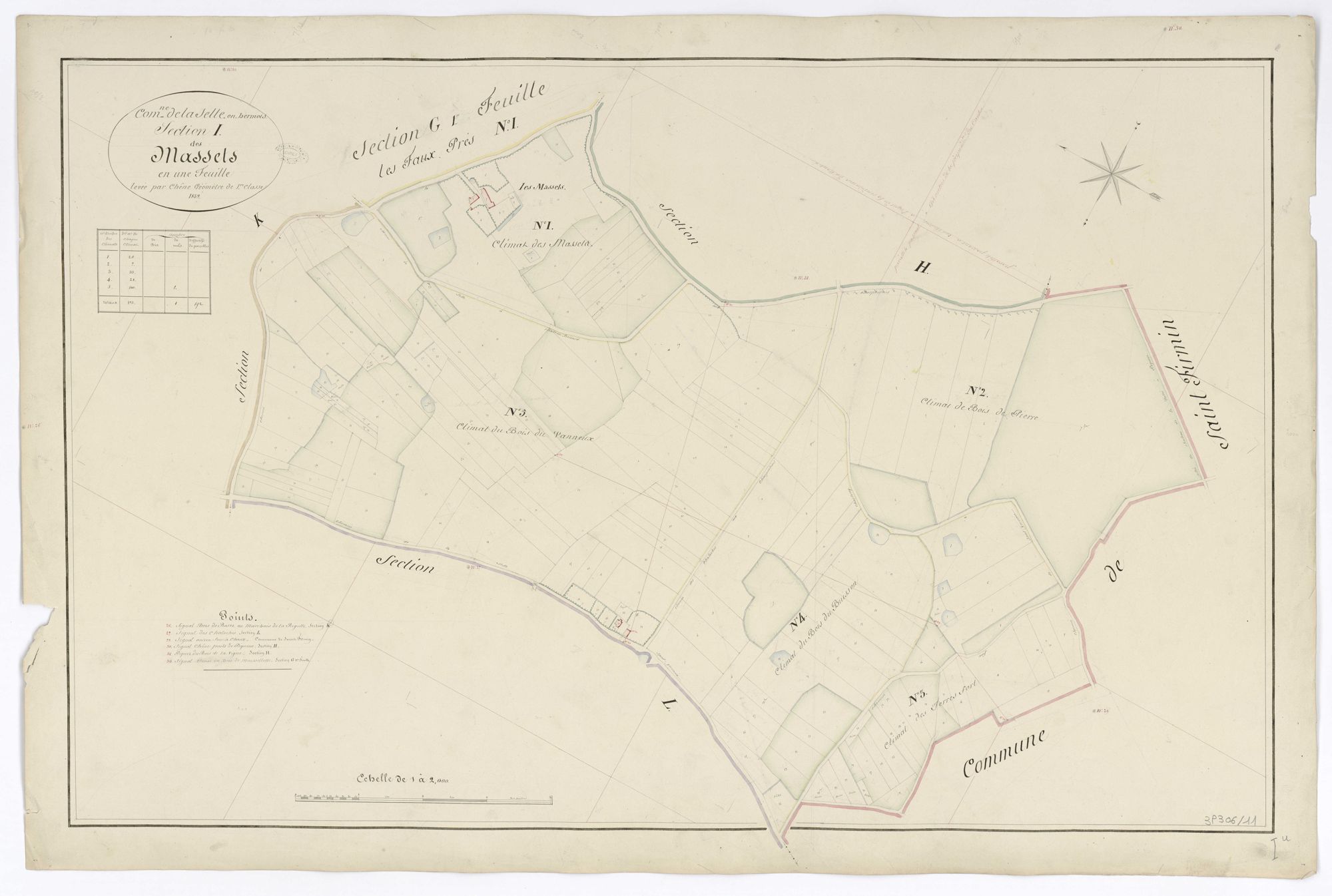 La Selle-en-Hermoy - Sections