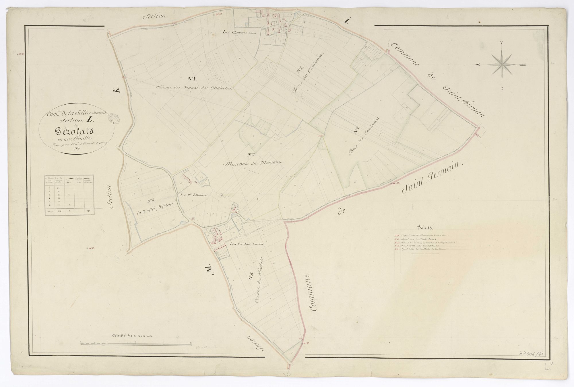 La Selle-en-Hermoy - Sections