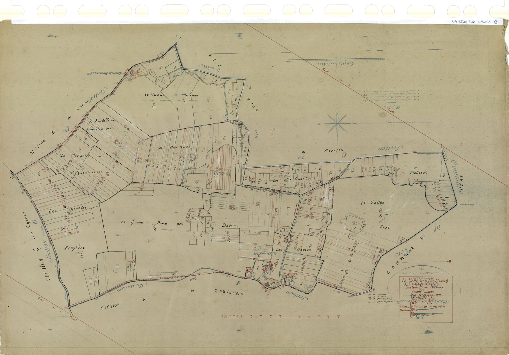 La Selle-sur-le-Bied - Sections