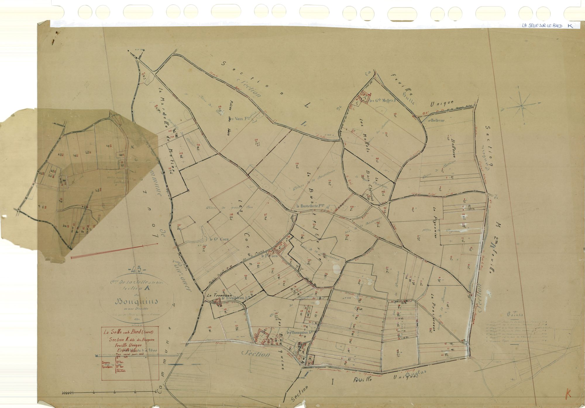 La Selle-sur-le-Bied - Sections