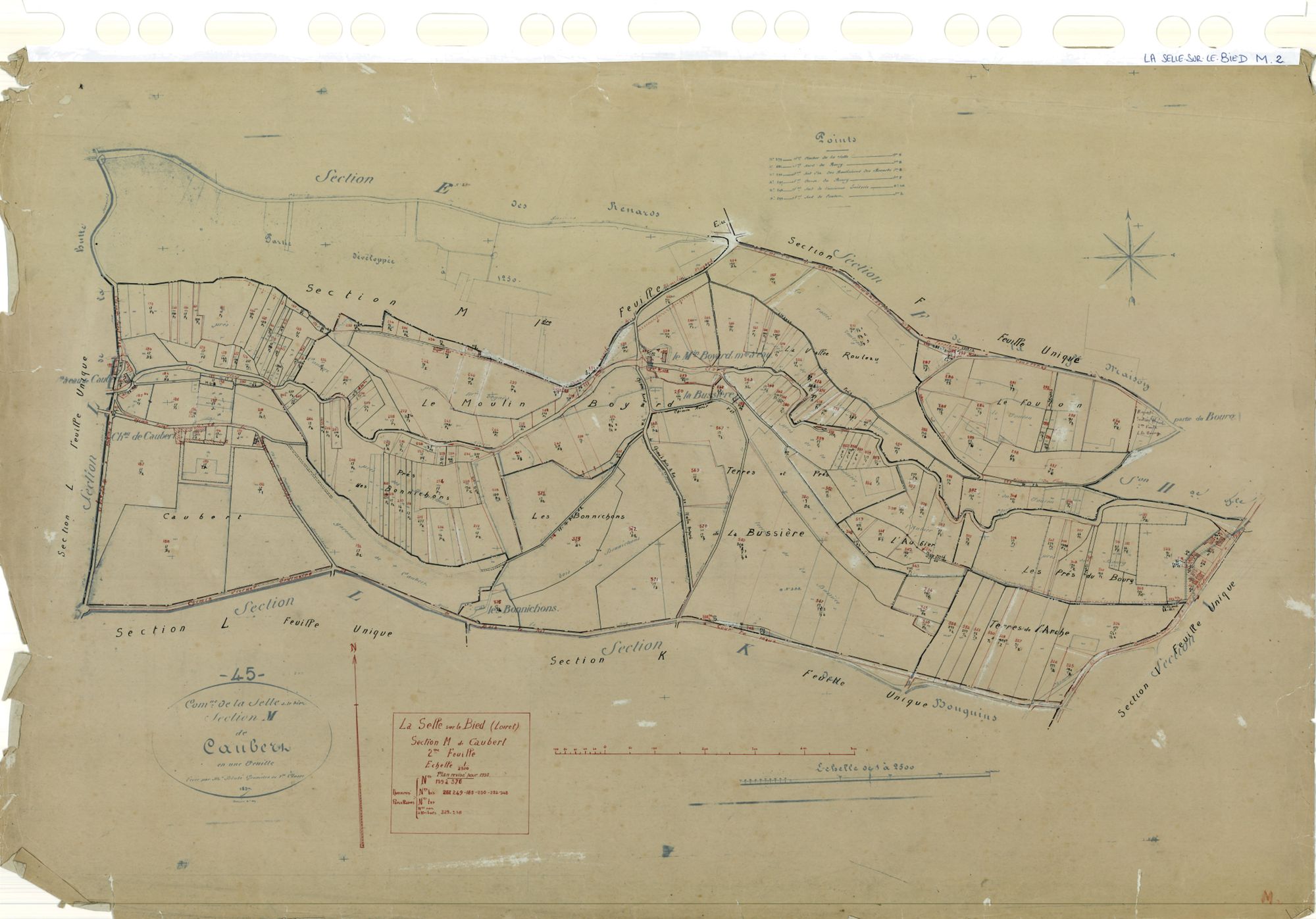 La Selle-sur-le-Bied - Sections