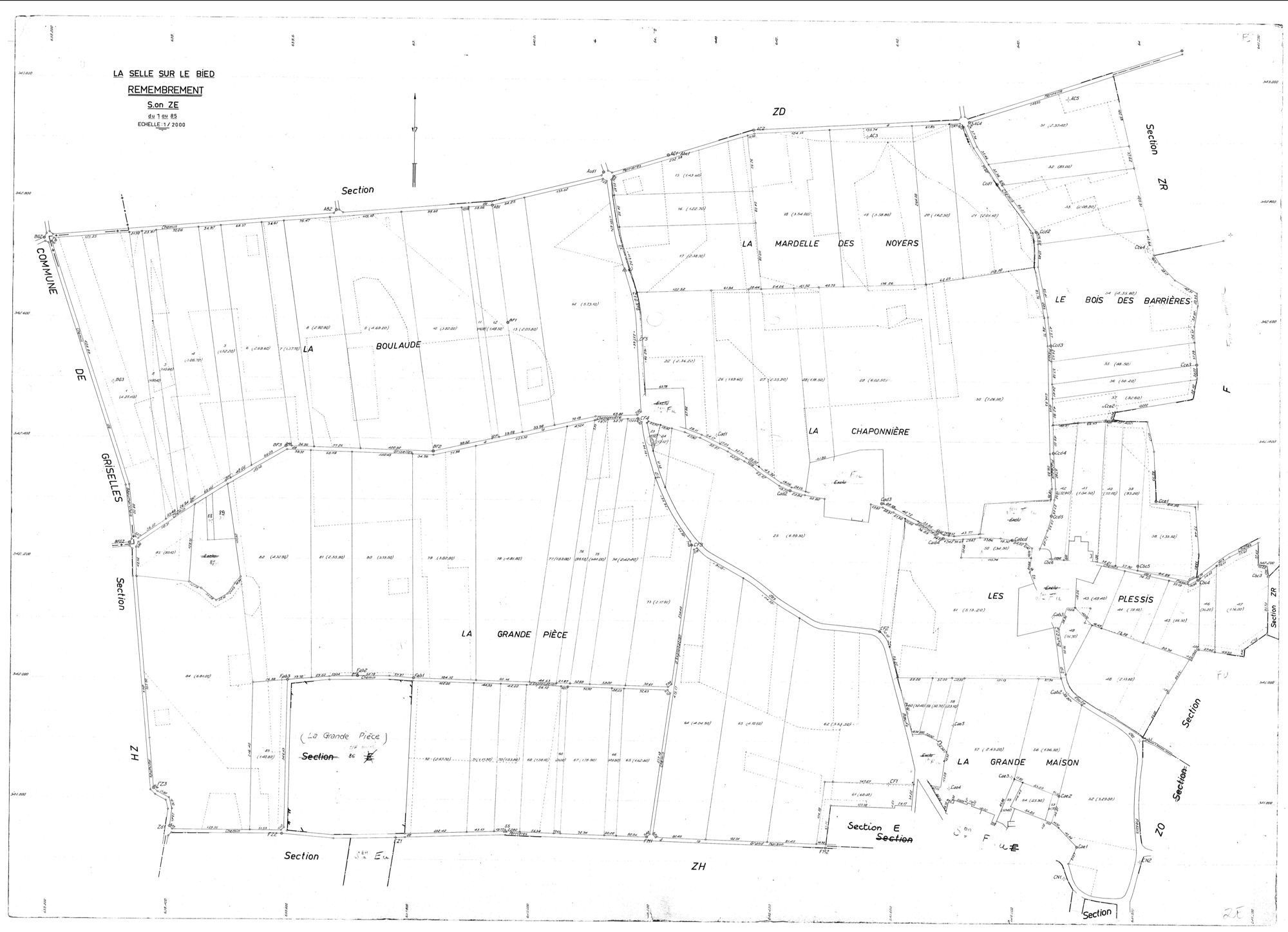 La Selle-sur-le-Bied - Sections