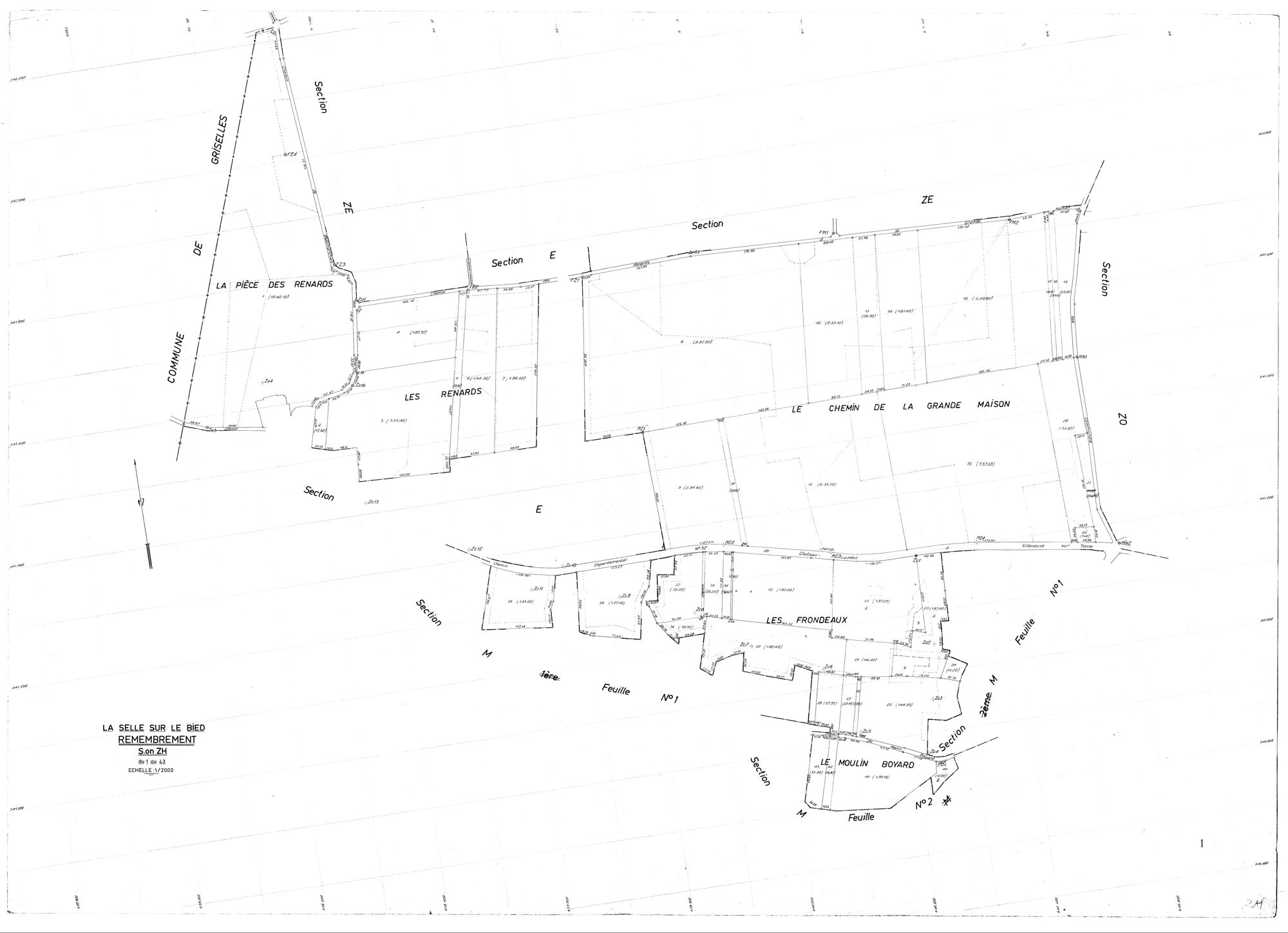 La Selle-sur-le-Bied - Sections