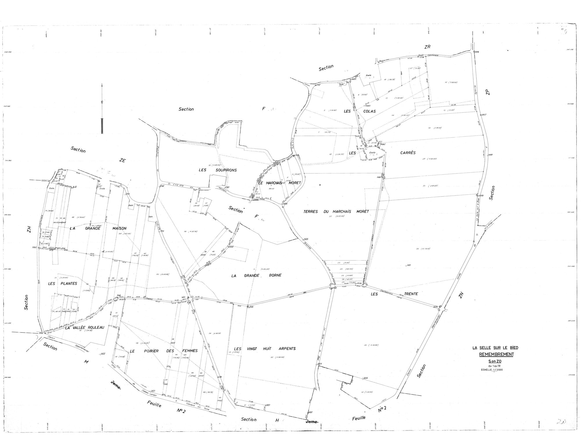 La Selle-sur-le-Bied - Sections