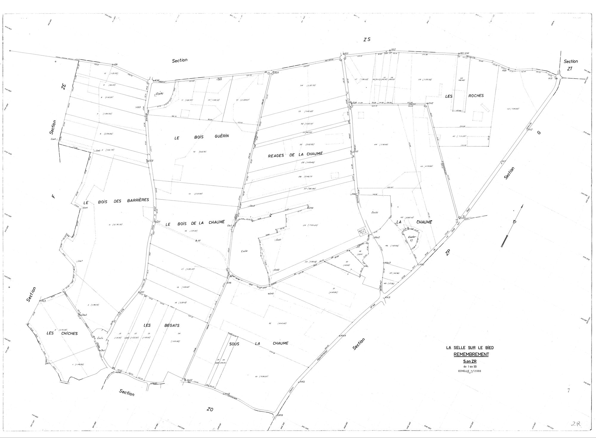La Selle-sur-le-Bied - Sections