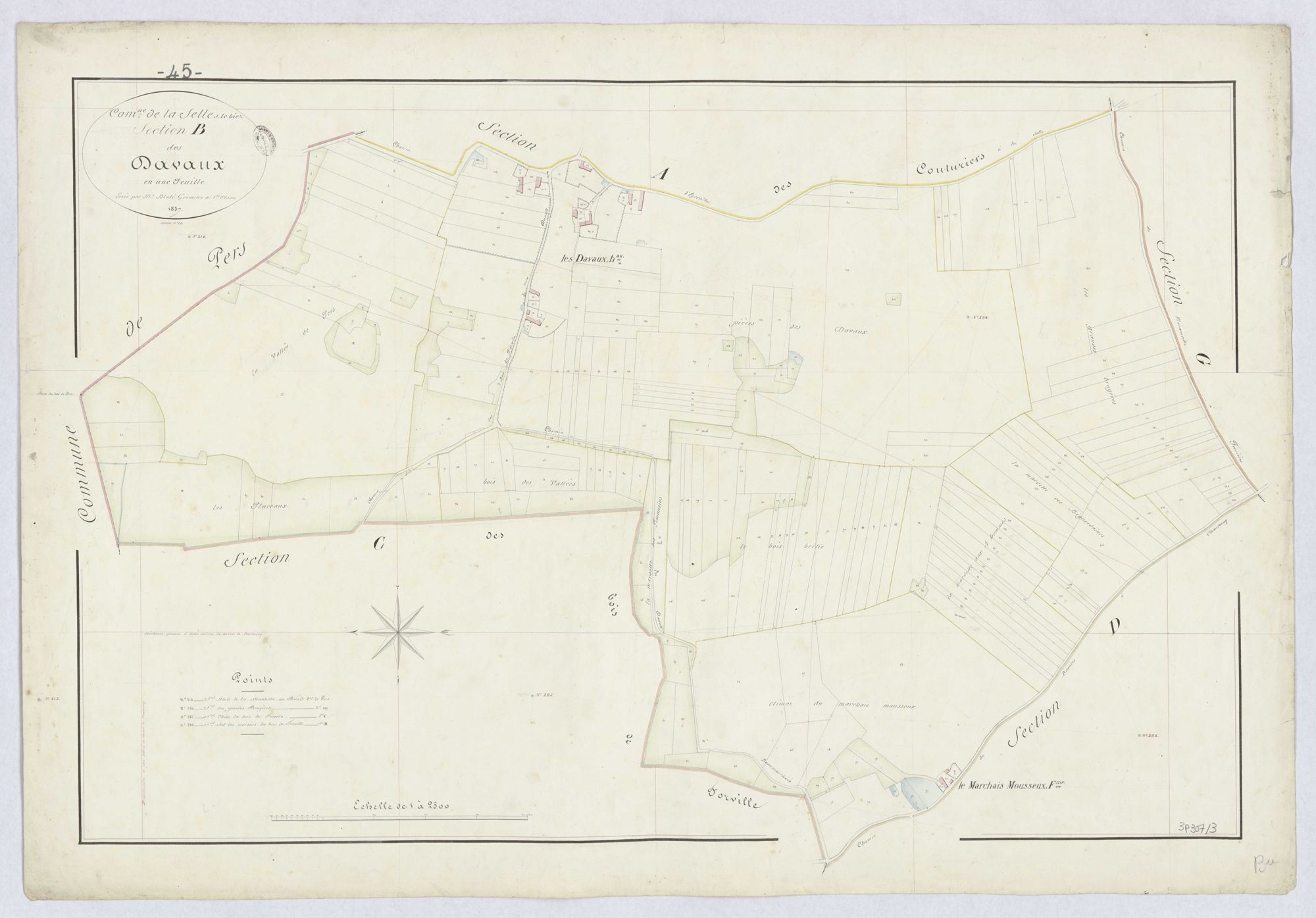 La Selle-sur-le-Bied - Sections