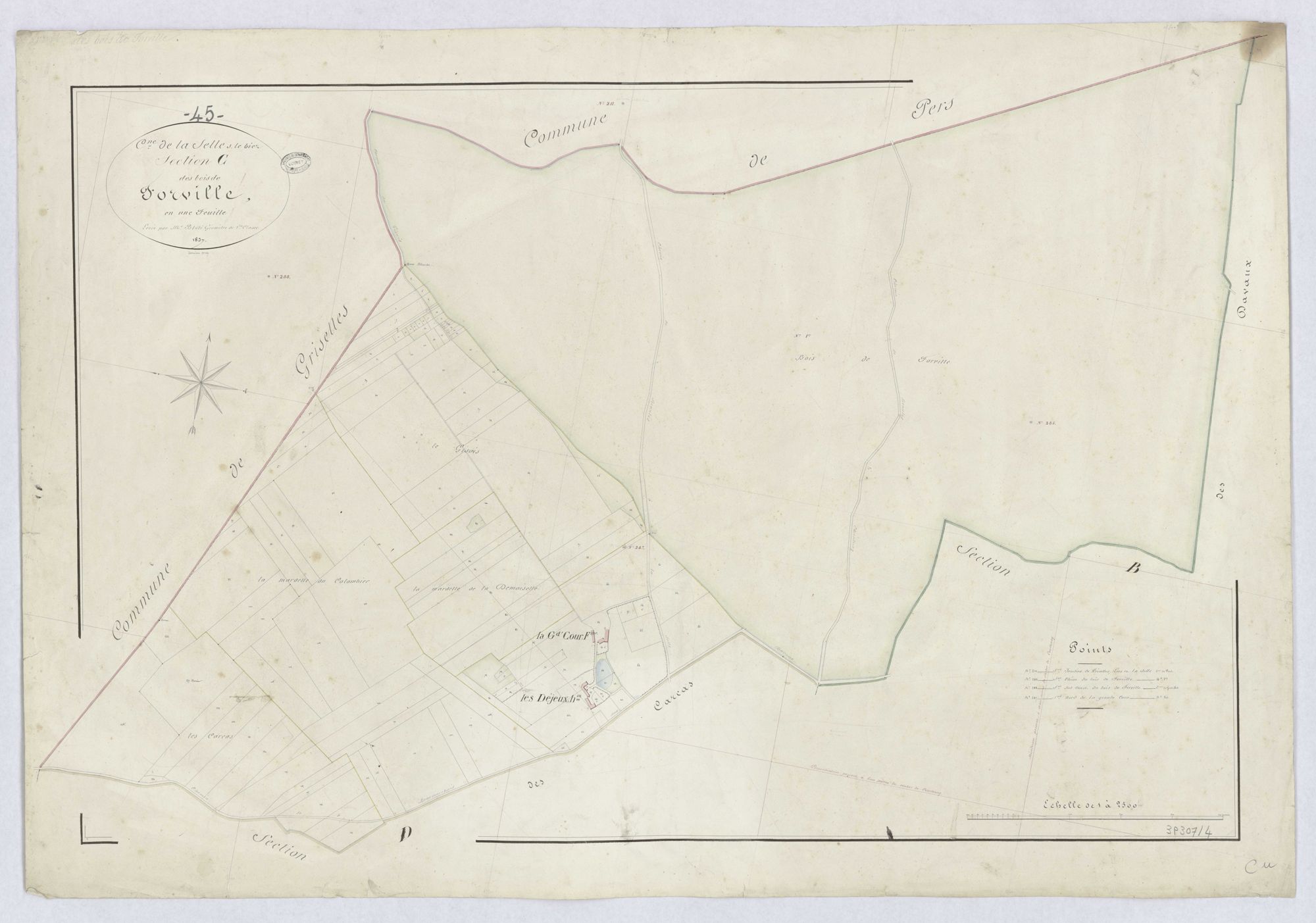 La Selle-sur-le-Bied - Sections