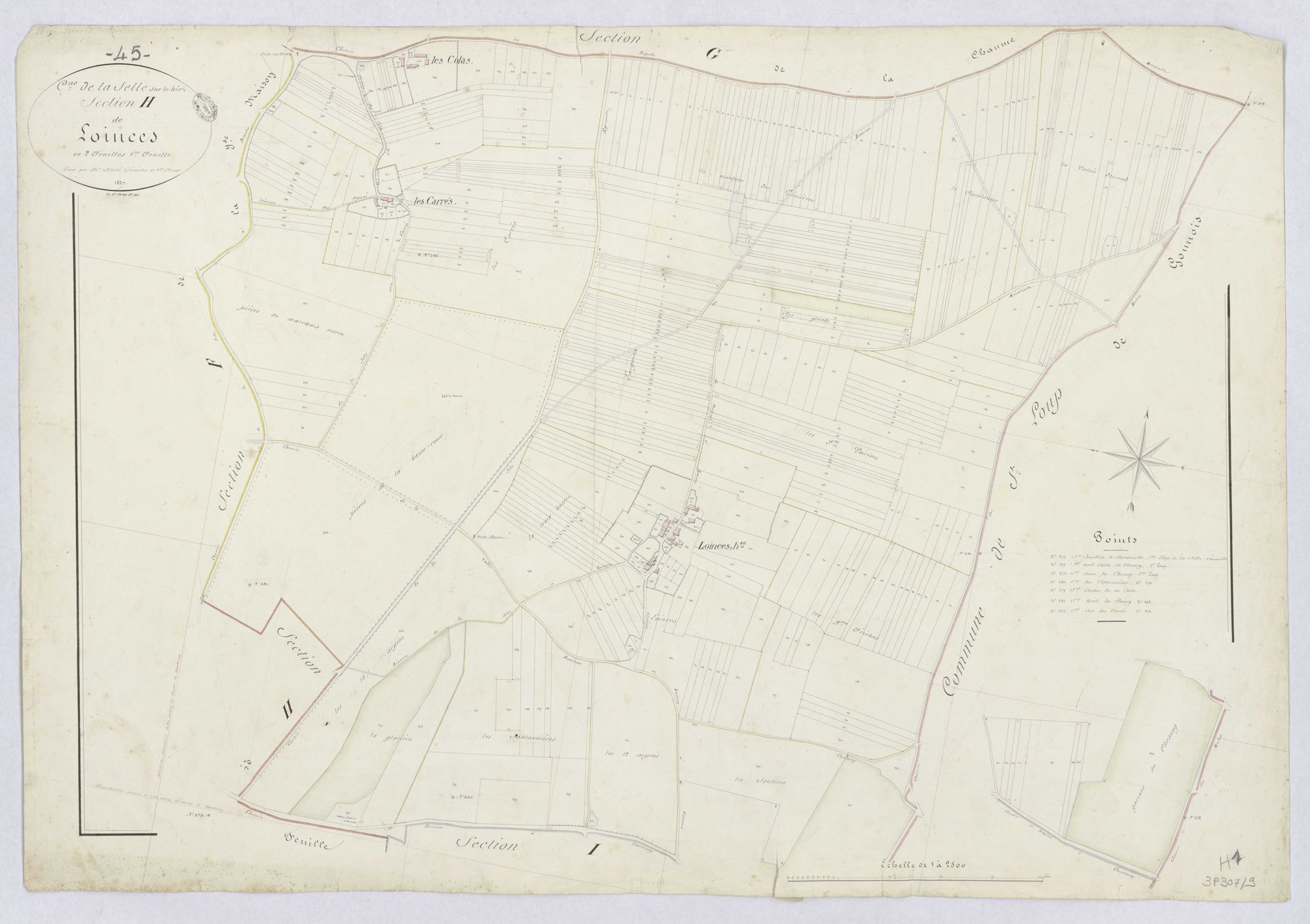 La Selle-sur-le-Bied - Sections