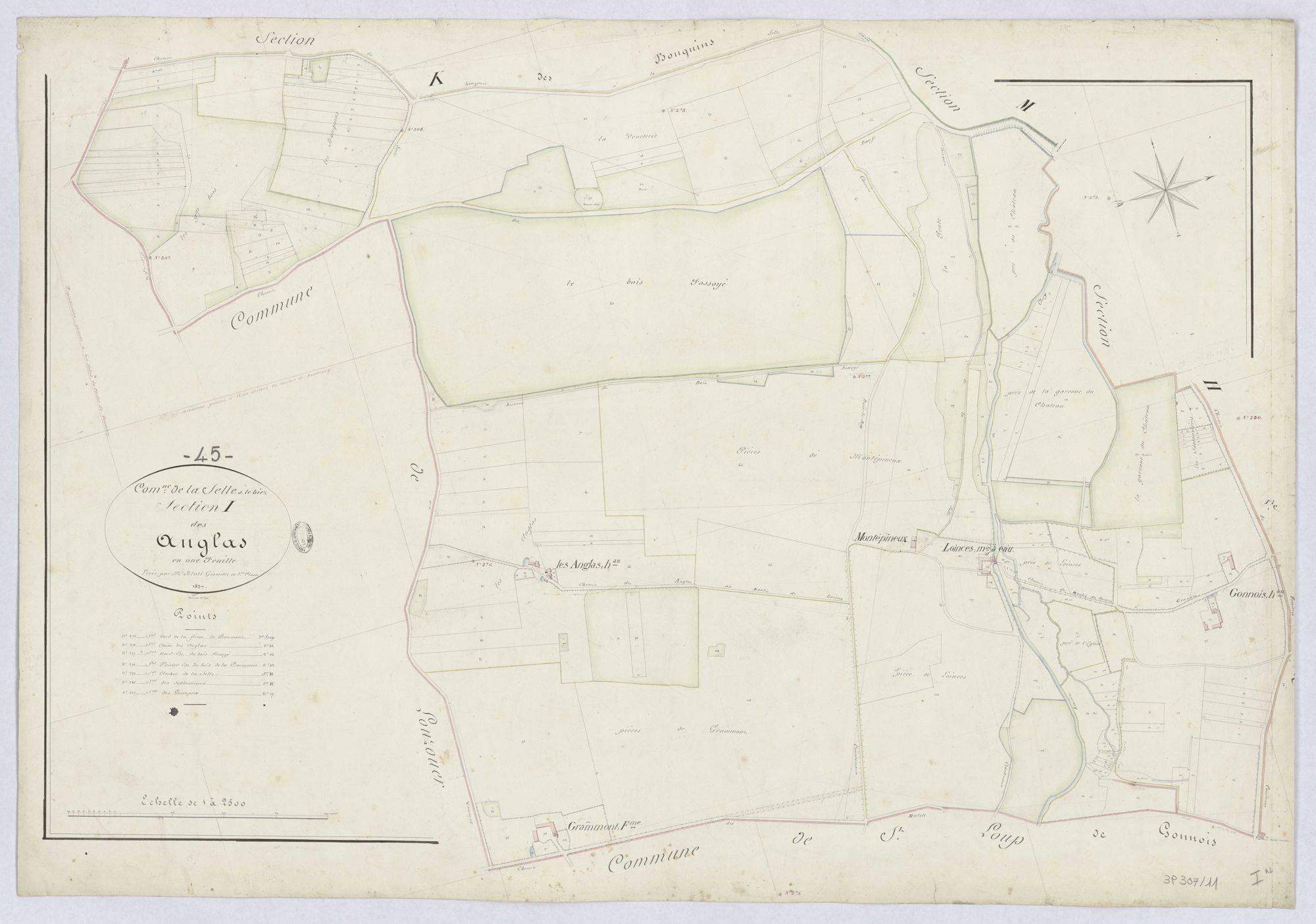 La Selle-sur-le-Bied - Sections