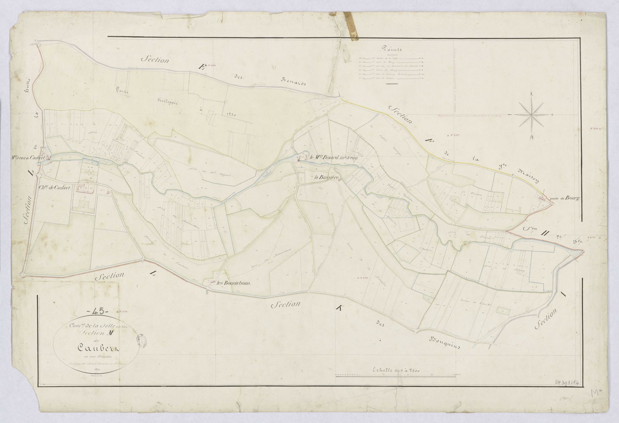 La Selle-sur-le-Bied - Sections