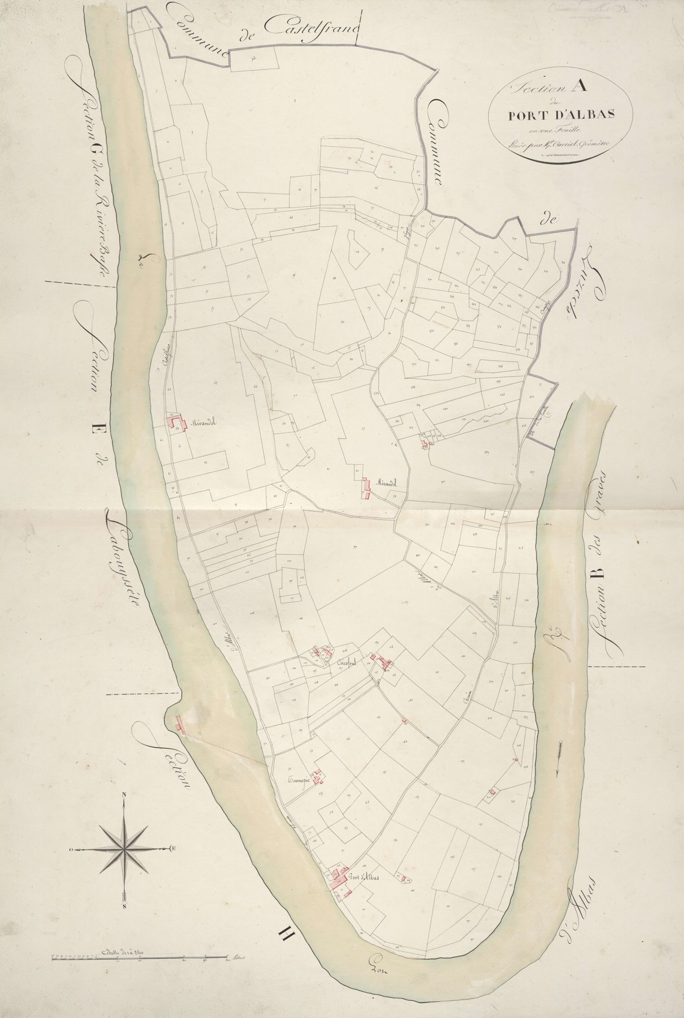 section A du Port d'Albas, 1ère feuille