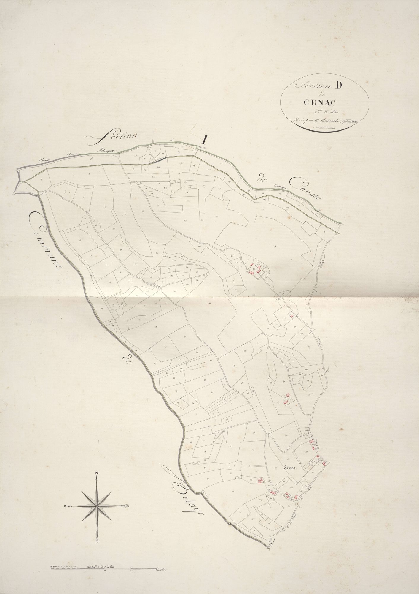 section D de Cénac, 1ère feuille