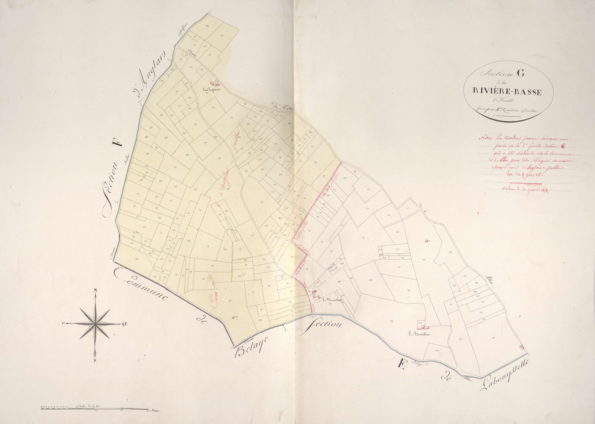 section G de la Rivière-Basse, 2ème feuille